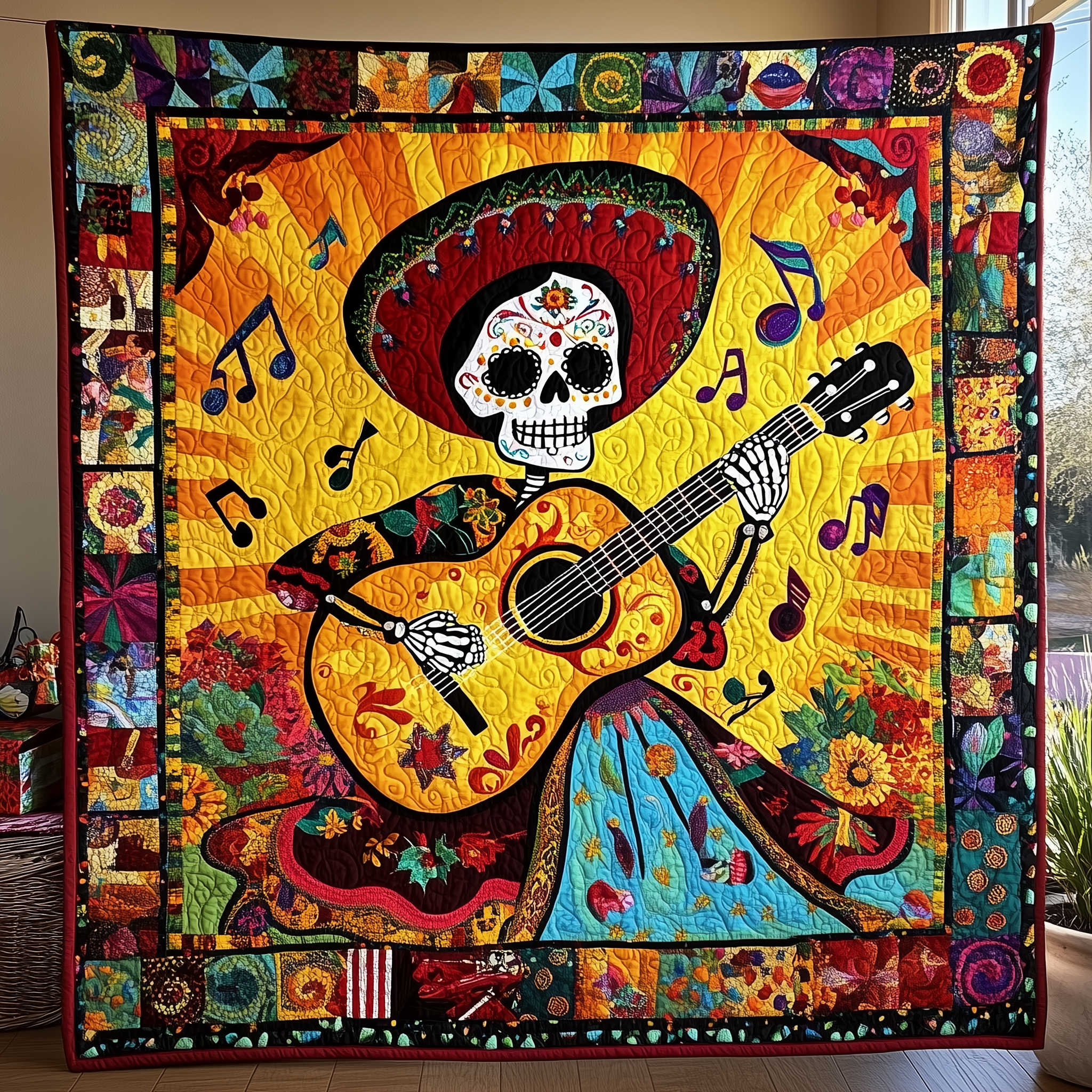 Skull & Strings Quilted Blanket Feel the Joy of Togetherness with Our Cozy Blanket Skull & Strings Quilted Blanket Feel the Joy of Togetherness with Our Cozy Blanket
