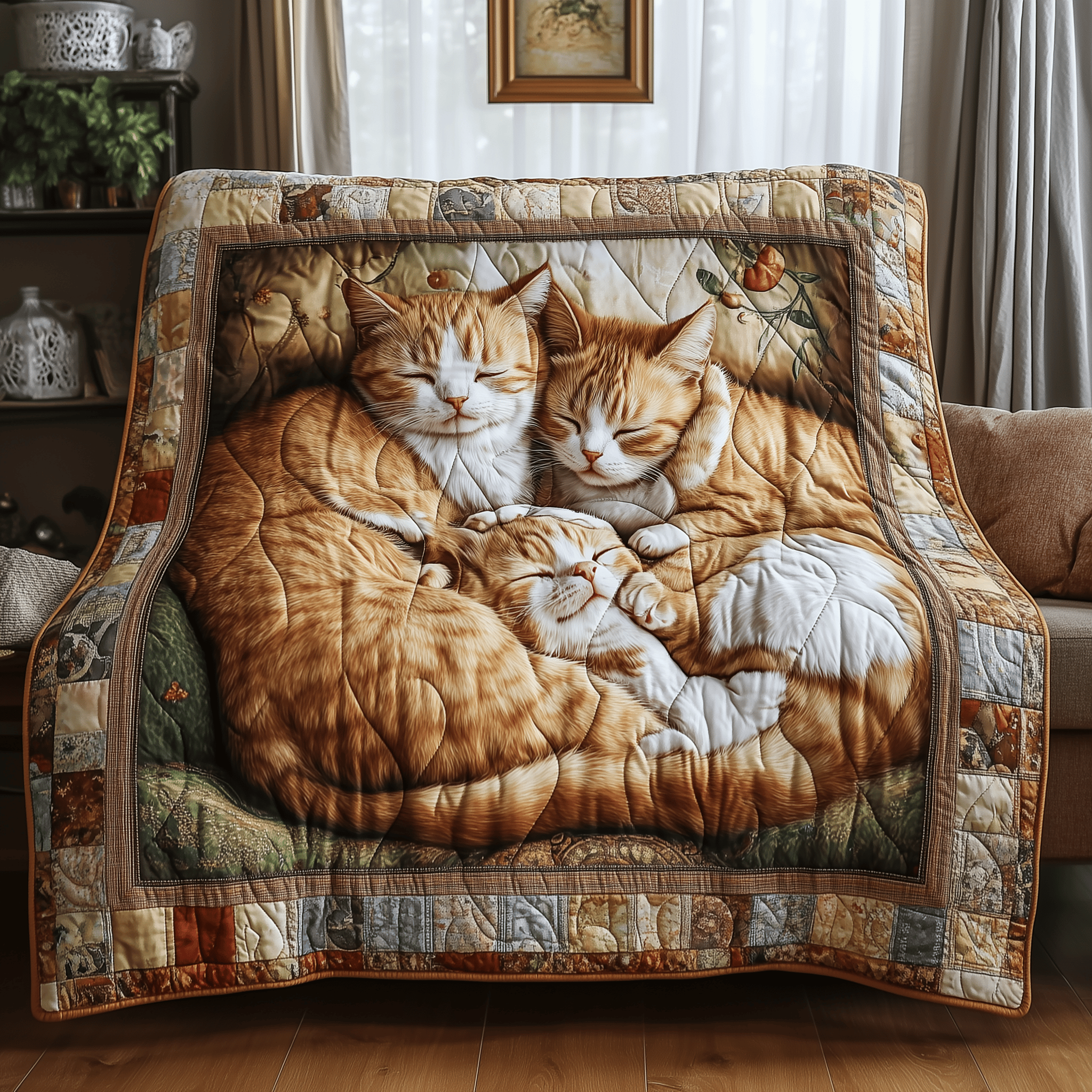Sleeping Cat Autumn Quilted Blanket Feel Like Royalty with a Blanket Fit for Kings Sleeping Cat Autumn Quilted Blanket Feel Like Royalty with a Blanket Fit for Kings