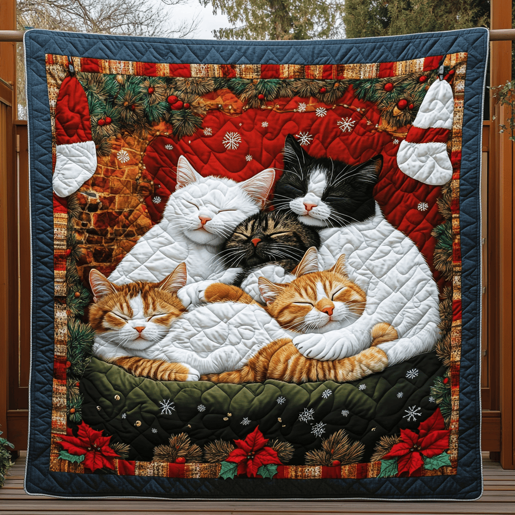 Sleeping Royal Cat Quilted Blanket Enjoy Tailored Comfort with Our Exclusive Blanket Sleeping Royal Cat Quilted Blanket Enjoy Tailored Comfort with Our Exclusive Blanket