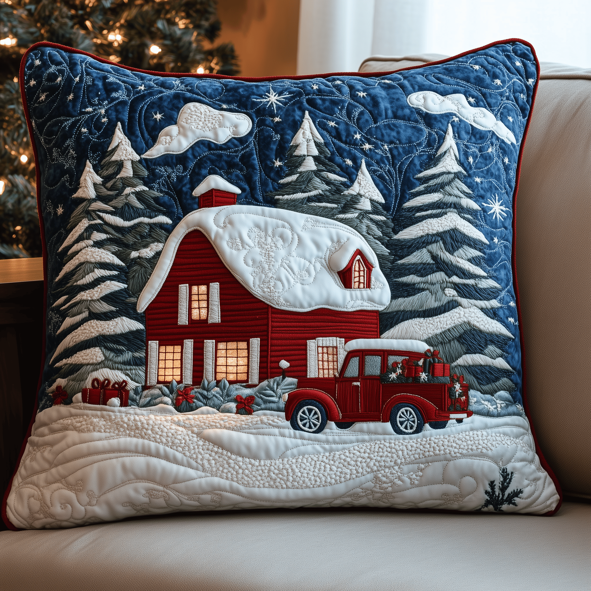 Snow Cabin Quilted Pillow Case Elevate Your Sleep Experience with Premium Pillow Cases Snow Cabin Quilted Pillow Case Elevate Your Sleep Experience with Premium Pillow Cases
