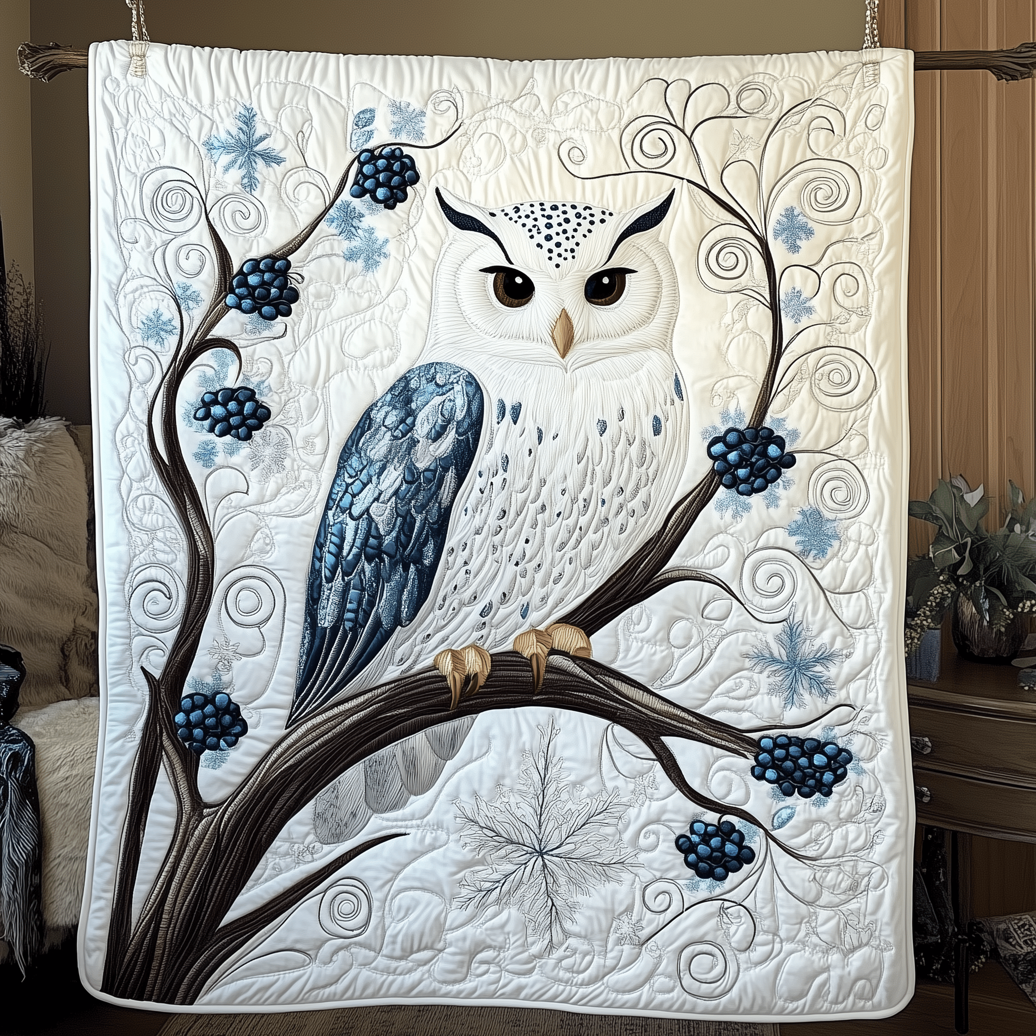 Snowy Owl Quilted Blanket Enjoy Tailored Comfort with Our Exclusive Blanket Snowy Owl Quilted Blanket Enjoy Tailored Comfort with Our Exclusive Blanket
