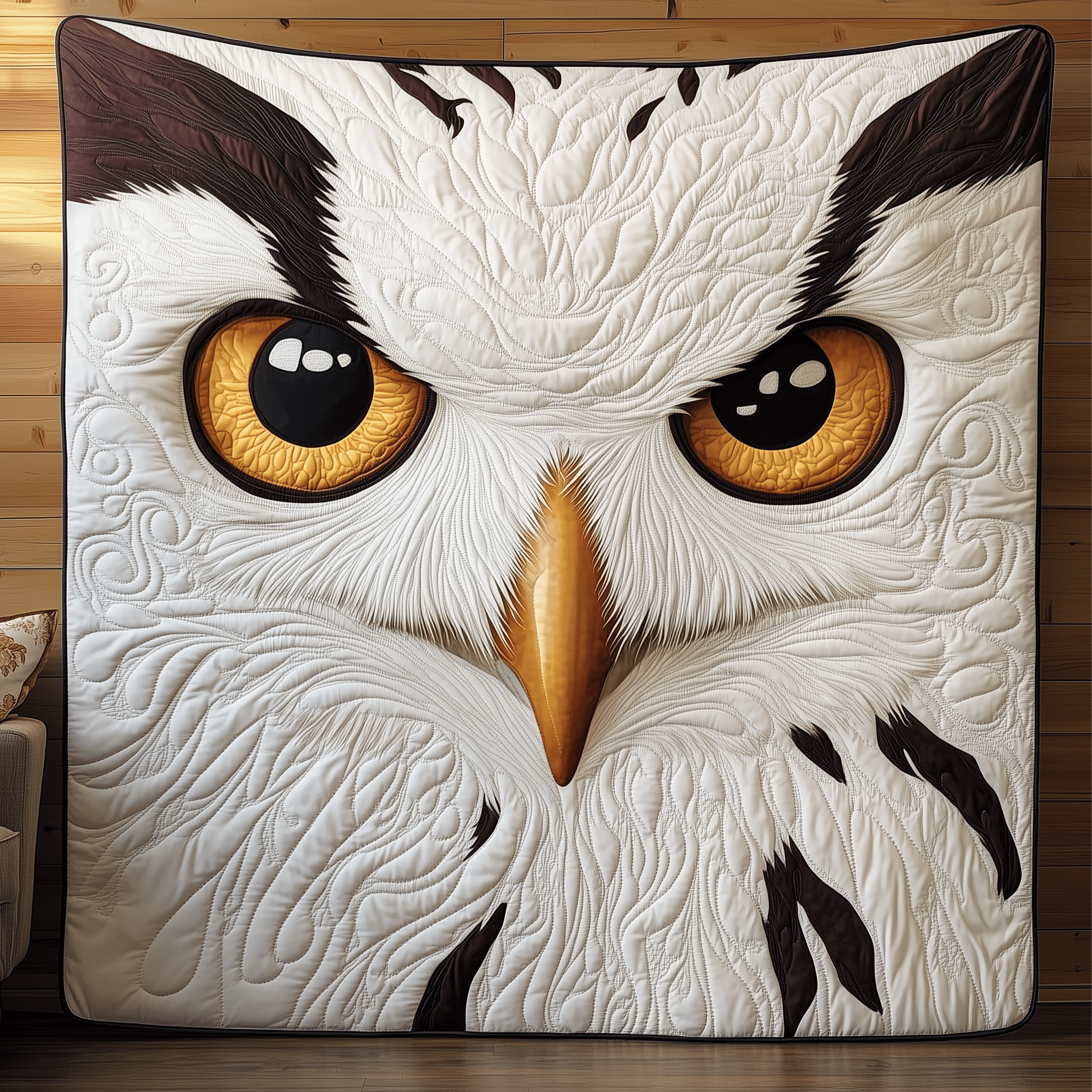 Snowy Owl Quilted Blanket Feel Comfortable Indoors and Out with Our Multi-Use Blanket Snowy Owl Quilted Blanket Feel Comfortable Indoors and Out with Our Multi-Use Blanket