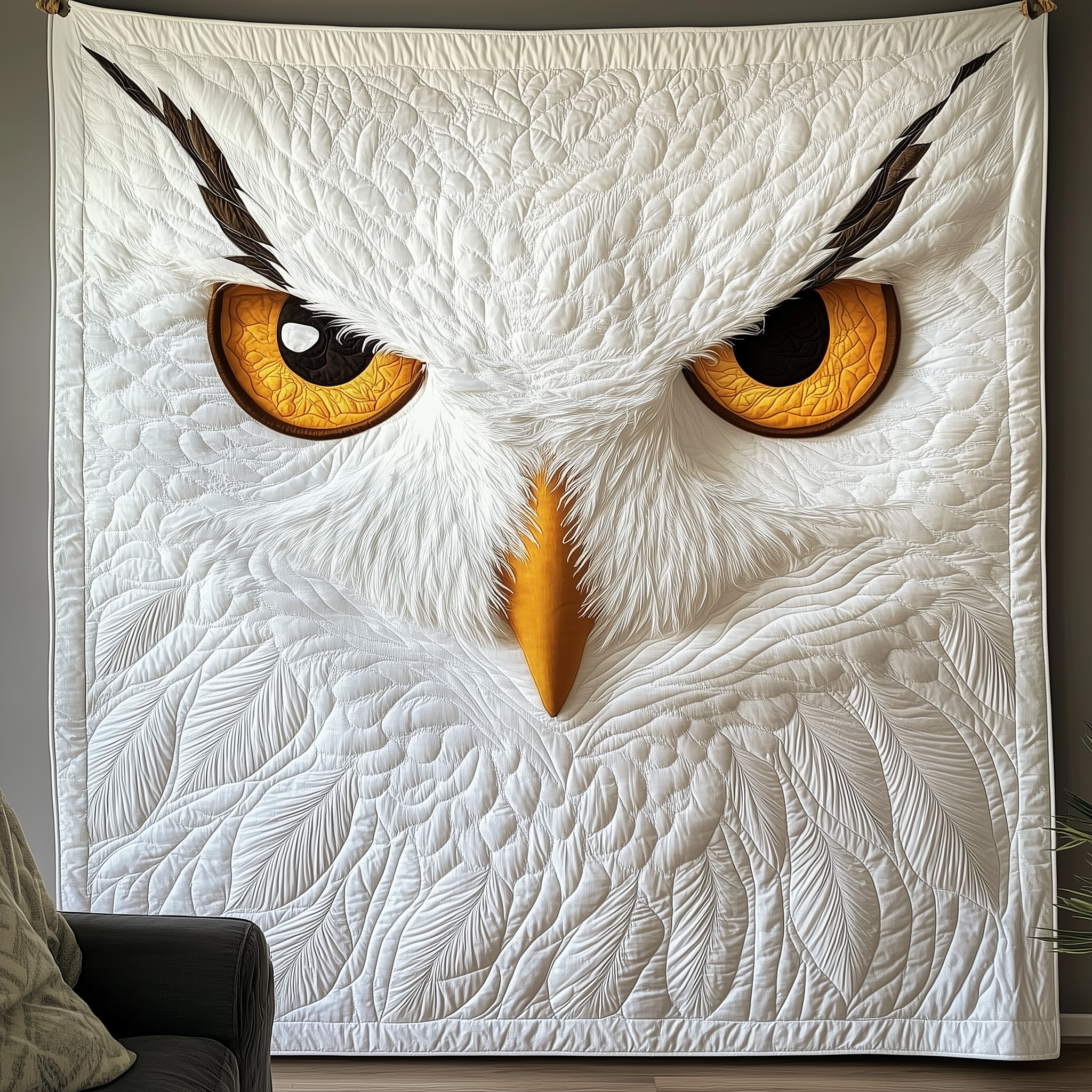 Snowy Owl Quilted Blanket Throw Blankets For Couch Owl Gifts For Her Snowy Owl Quilted Blanket Throw Blankets For Couch Owl Gifts For Her
