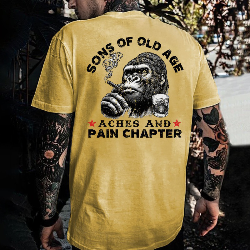 Sons Of Old Age Aches And Pain Chapter Monkey T-Shirt Best Father's Day Gifts Sons Of Old Age Aches And Pain Chapter Monkey T-Shirt Best Father's Day Gifts