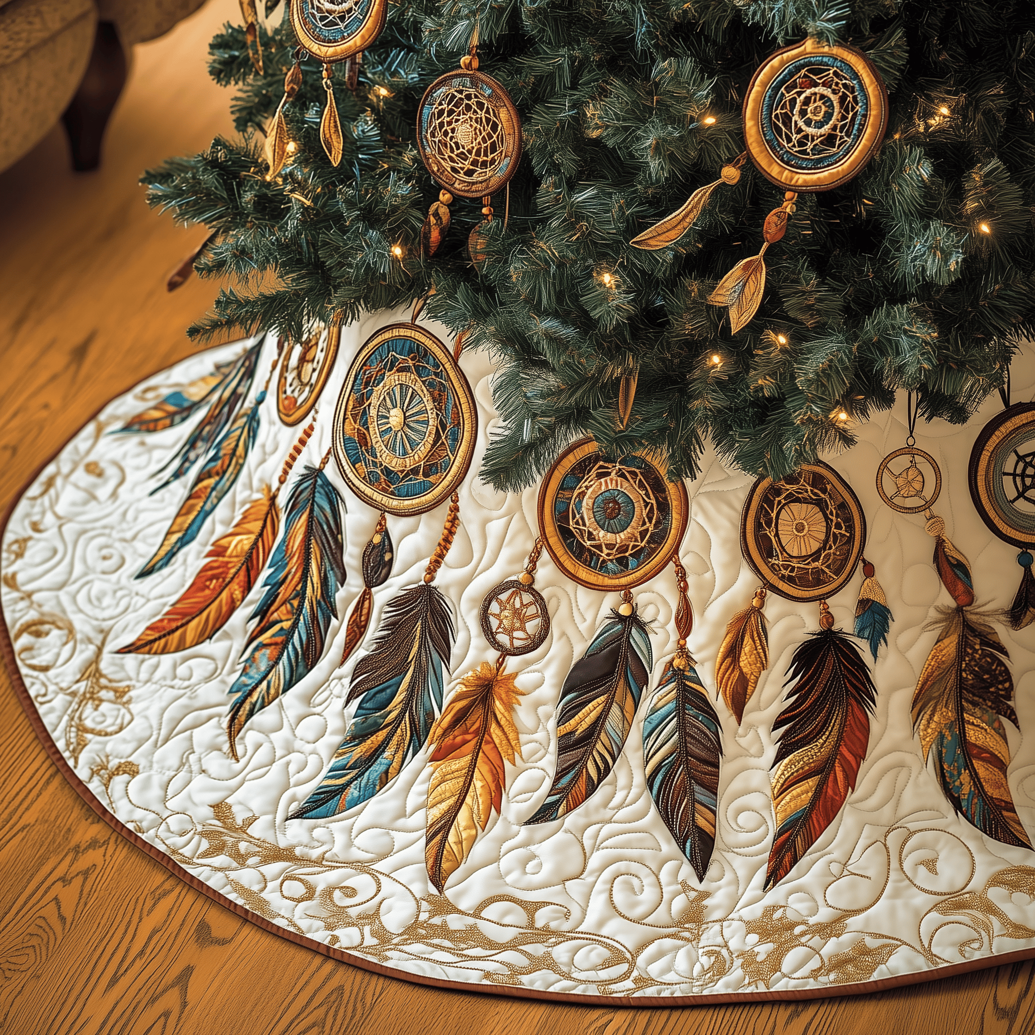 Southwest Dreamcatchers Quilted Tree Skirt Celebrate Love and Style with a Thoughtful Tree Skirt Southwest Dreamcatchers Quilted Tree Skirt Celebrate Love and Style with a Thoughtful Tree Skirt