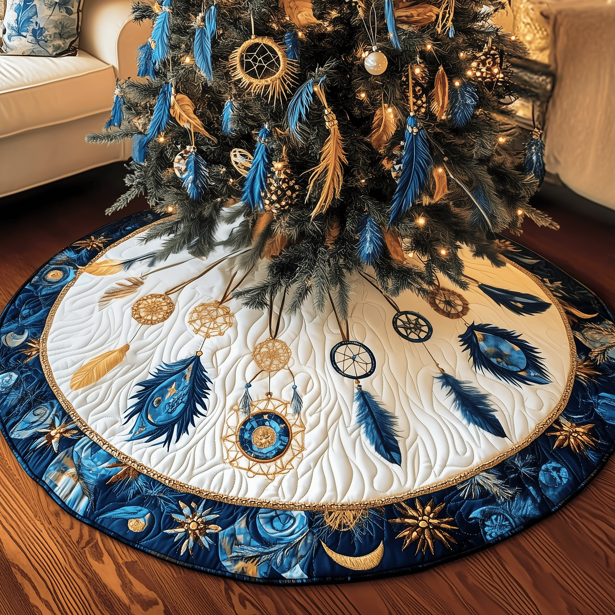 Southwest Dreamcatchers Quilted Tree Skirt Feel the Love of Christmas with Thoughtful Tree Decor Southwest Dreamcatchers Quilted Tree Skirt Feel the Love of Christmas with Thoughtful Tree Decor