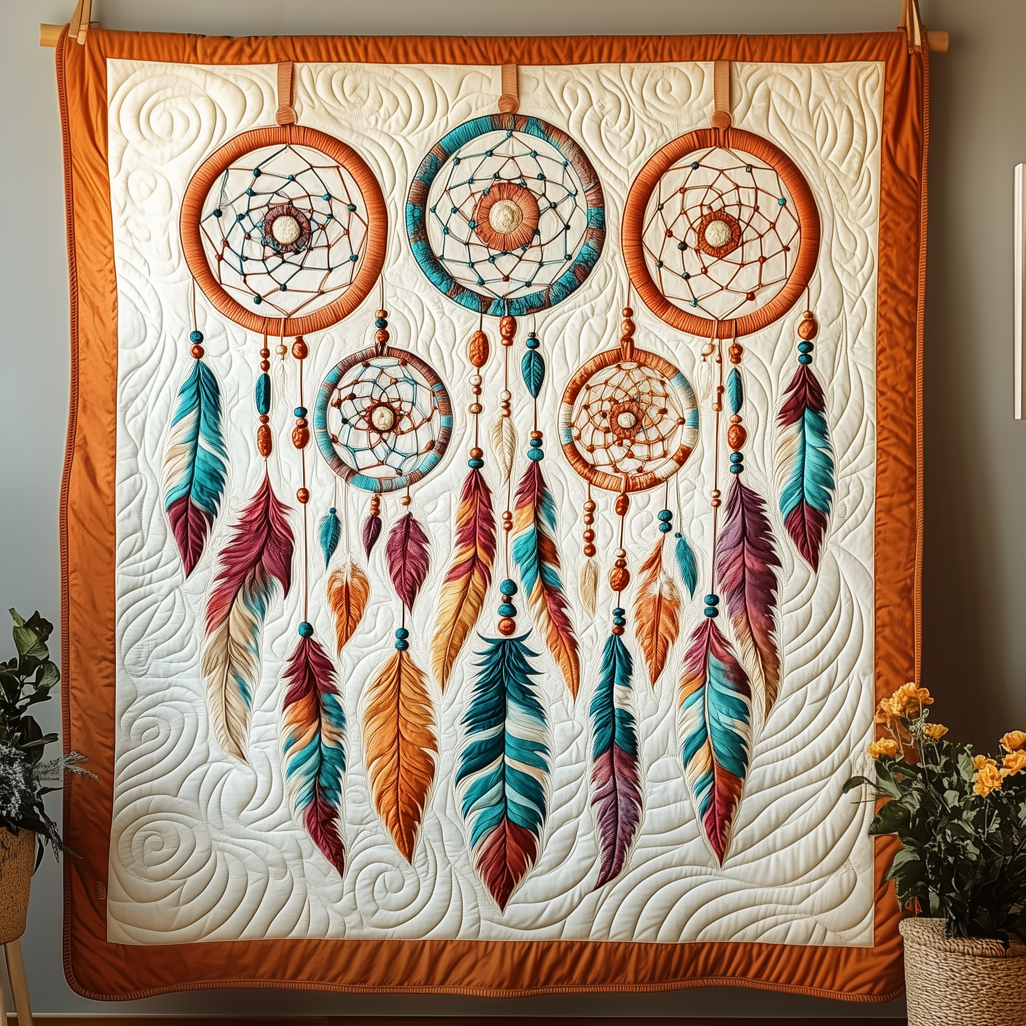 Southwest Spiritual Dreamcatcher Quilted Blanket Unique Throw Blanket Item Merch Gifts For Dad Who Wants Nothing Southwest Spiritual Dreamcatcher Quilted Blanket Unique Throw Blanket Item Merch Gifts For Dad Who Wants Nothing