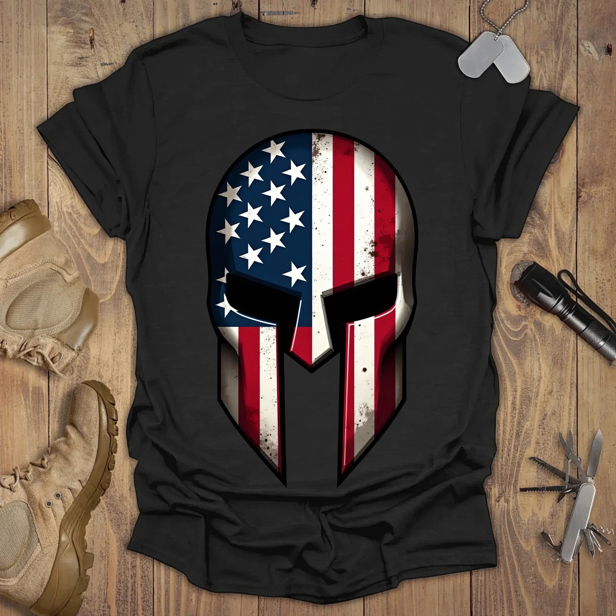 Spartan Helmet T-shirt USA Patriotic Shirt Best Mother's Day From For Husband Spartan Helmet T-shirt USA Patriotic Shirt Best Mother's Day From For Husband