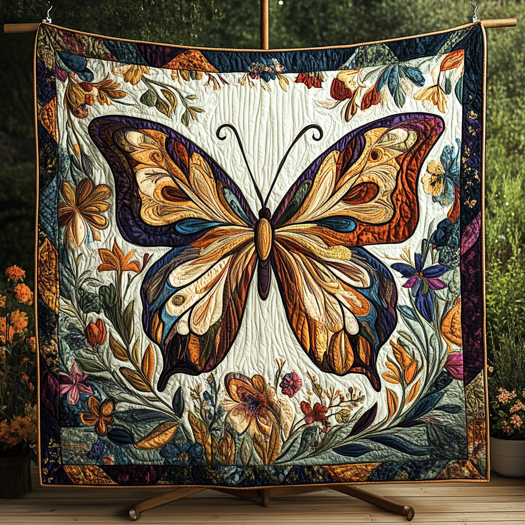 Spring Flight Quilted Blanket Butterfly Gifts For Adults Spring Flight Quilted Blanket Butterfly Gifts For Adults
