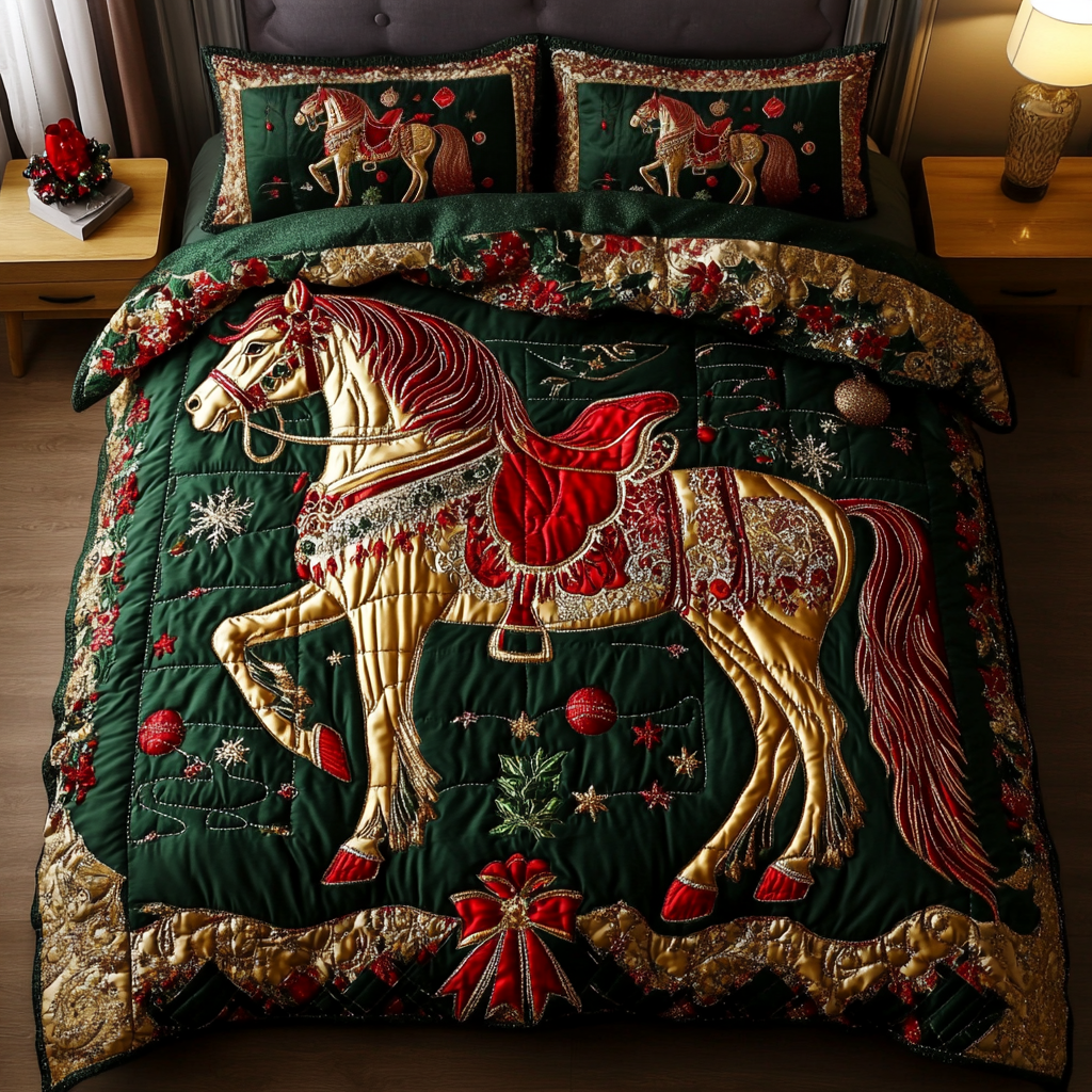 Stable Dreams Quilted Bedding Set Best Gifts For Horse Lovers Stable Dreams Quilted Bedding Set Best Gifts For Horse Lovers