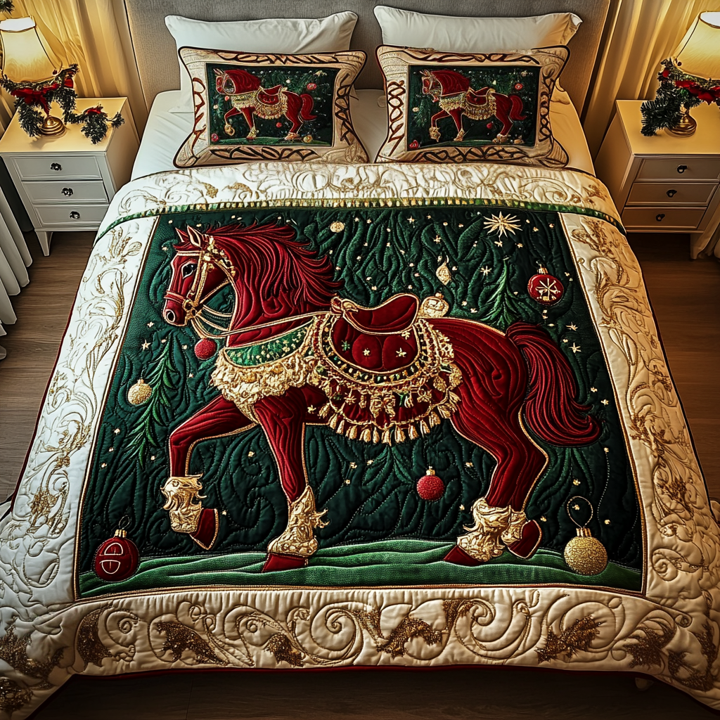 Stable Magic Quilted Bedding Set Gifts For Horse Lovers Stable Magic Quilted Bedding Set Gifts For Horse Lovers
