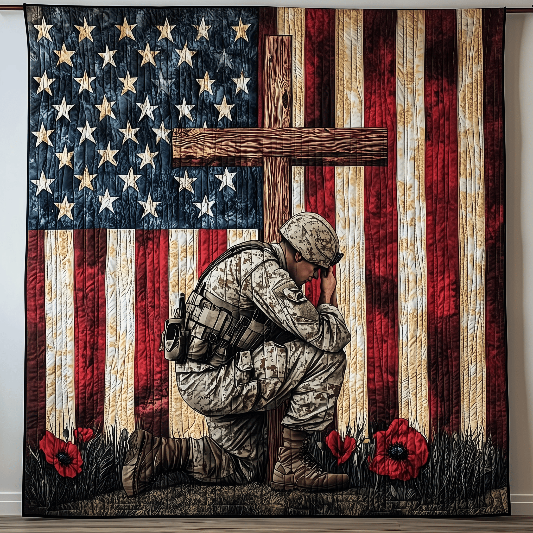 Stand For The Flag Knee For The Cross Quilted Blanket Feel the Bond of Home with Our Family-Friendly Blanket Stand For The Flag Knee For The Cross Quilted Blanket Feel the Bond of Home with Our Family-Friendly Blanket