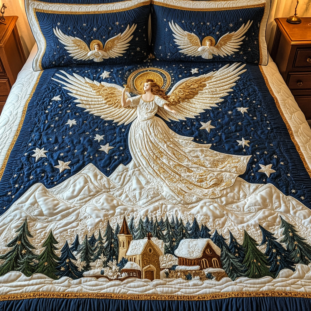 Starlight Angel Quilted Bedding Set Secret Santa Gift Ideas Starlight Angel Quilted Bedding Set Secret Santa Gift Ideas
