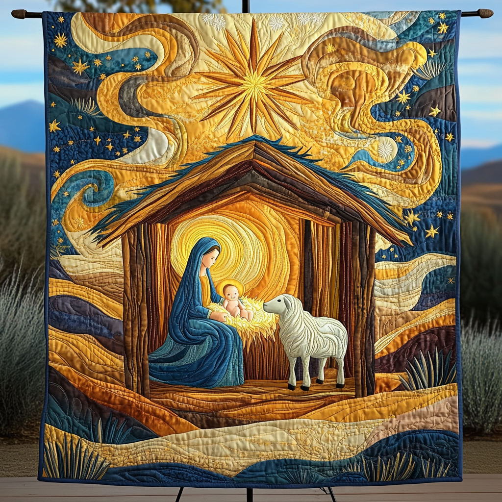 Starry Blessing Quilted Blanket Christmas Presents 2025 Starry Blessing Quilted Blanket Christmas Presents 2025
