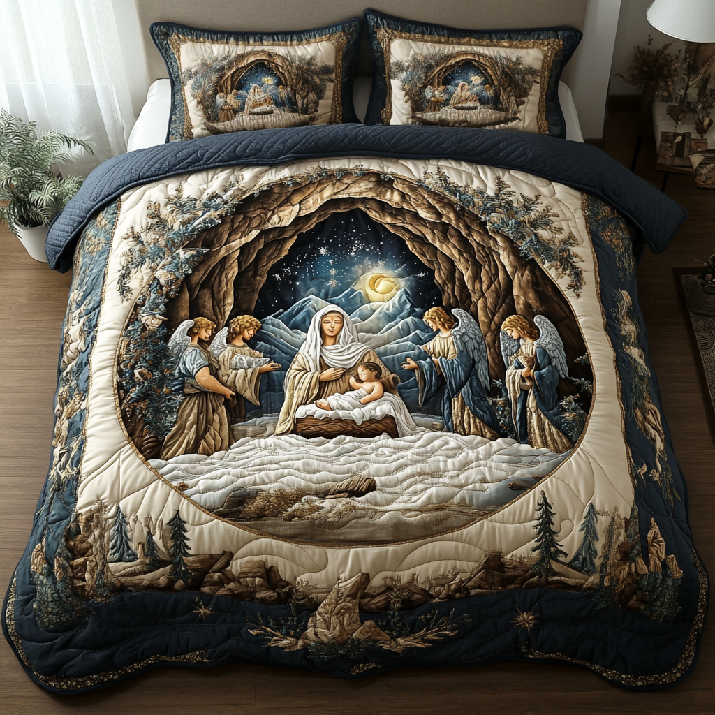 Starry Blessings Quilted Bedding Set Secret Santa Gift Ideas Starry Blessings Quilted Bedding Set Secret Santa Gift Ideas