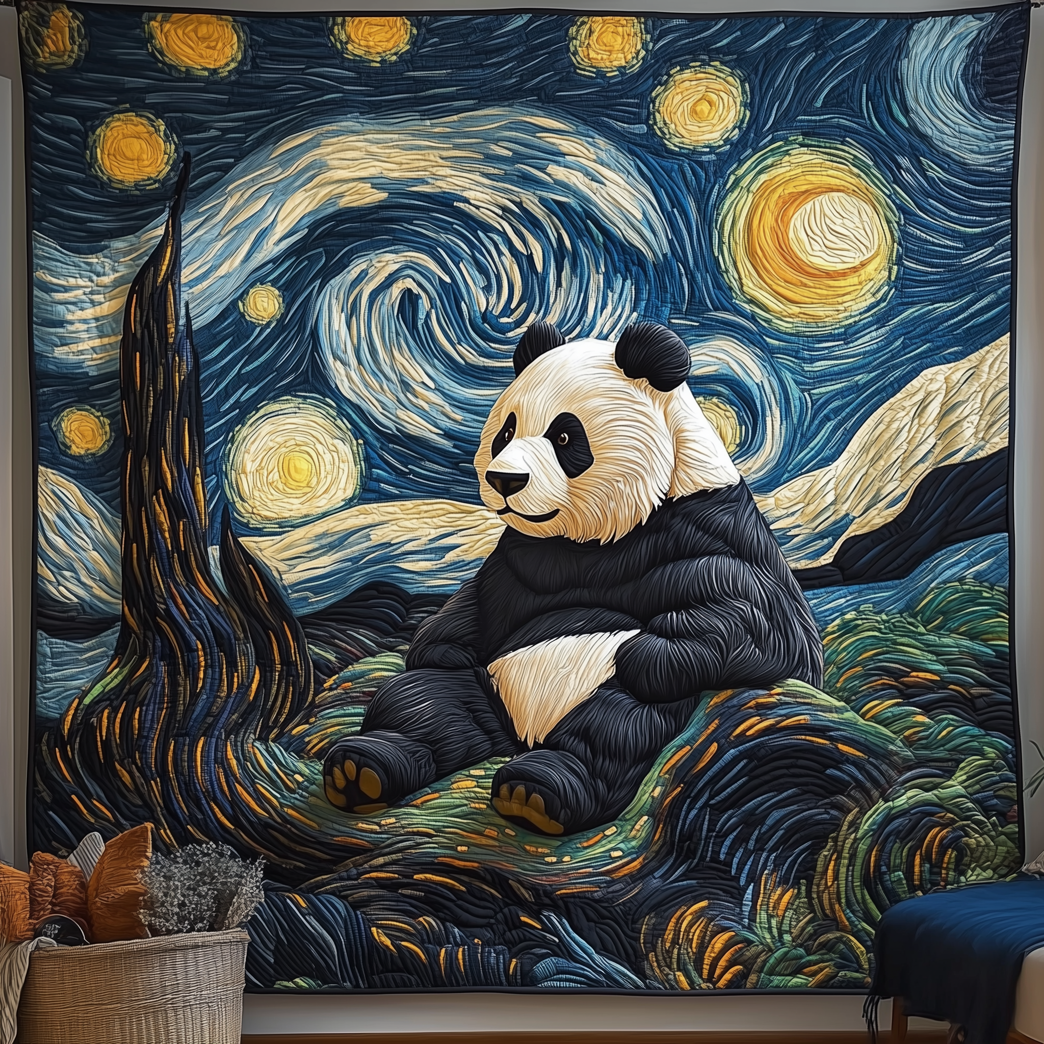 Starry Night Panda Quilted Blanket Throw Blankets For Couch Top 10 Mother's Day Gift Ideas Starry Night Panda Quilted Blanket Throw Blankets For Couch Top 10 Mother's Day Gift Ideas