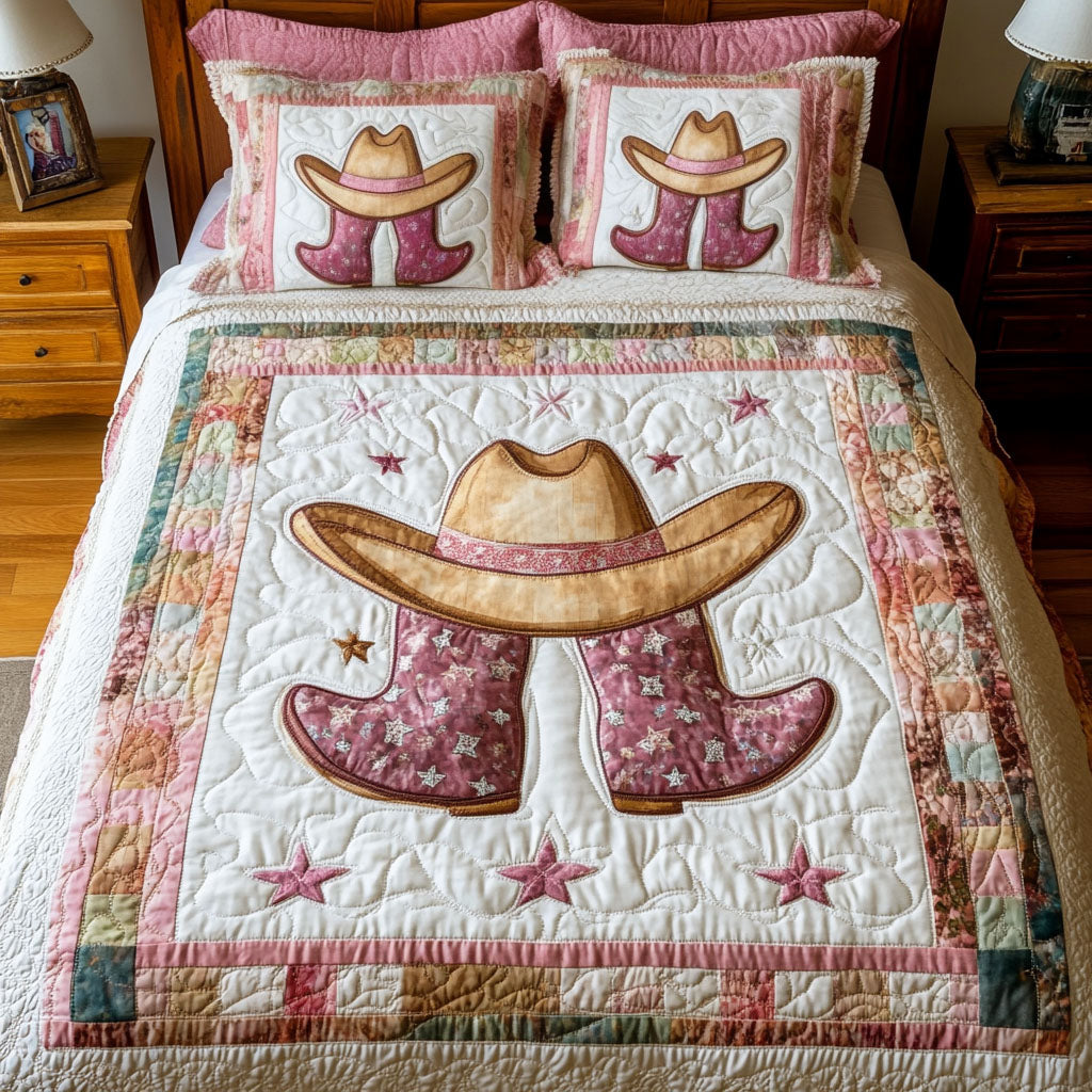 Starry Range Quilted Bedding Set Unique Gifts For Cow Lovers Starry Range Quilted Bedding Set Unique Gifts For Cow Lovers