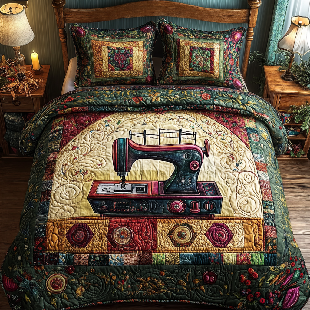 Stitched Memories Quilted Bedding Set Christmas Gifts For Sewers Stitched Memories Quilted Bedding Set Christmas Gifts For Sewers