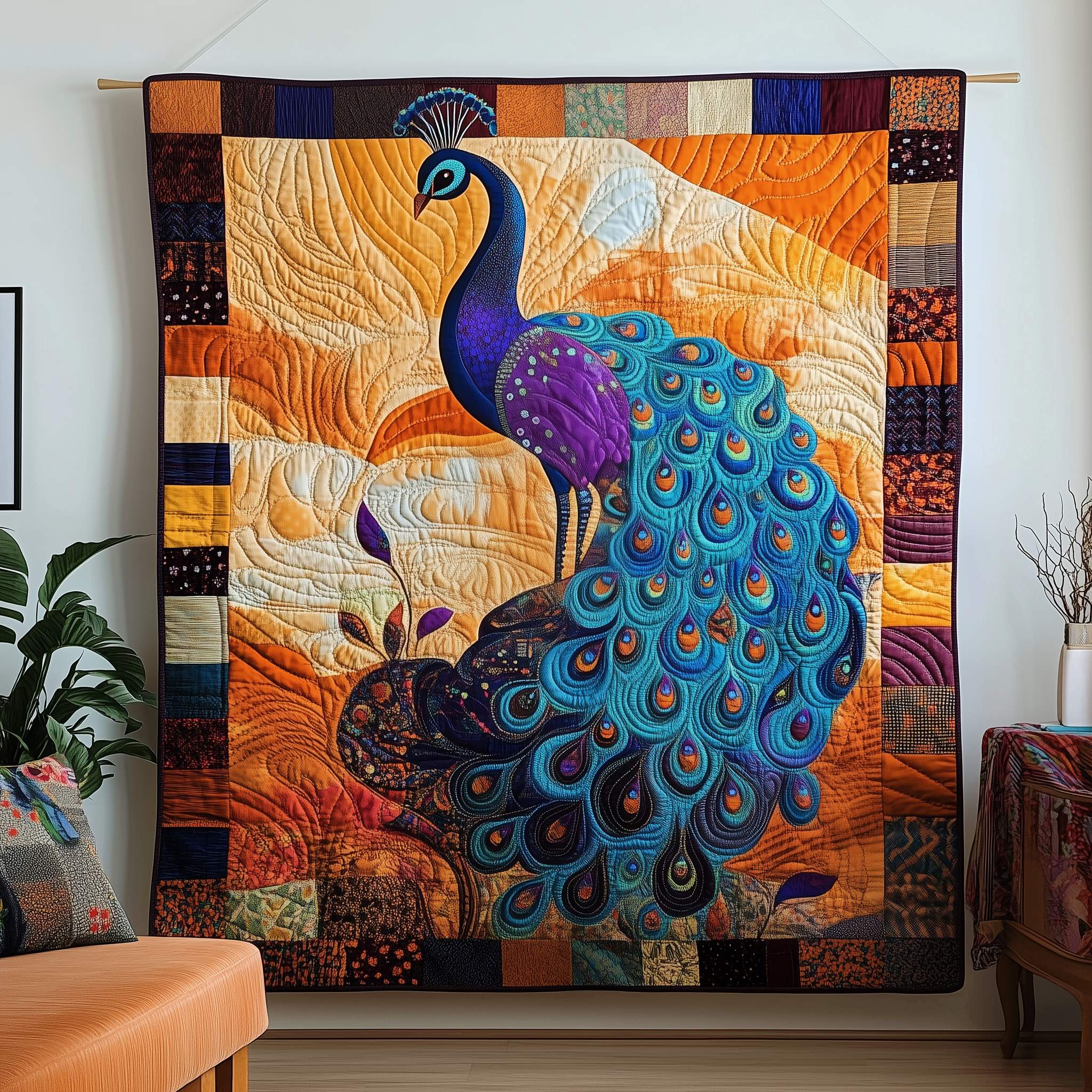 Stunning Peacock Quilted Blanket Throw Blankets For Couch Peacock Merchandise Gifts Stunning Peacock Quilted Blanket Throw Blankets For Couch Peacock Merchandise Gifts