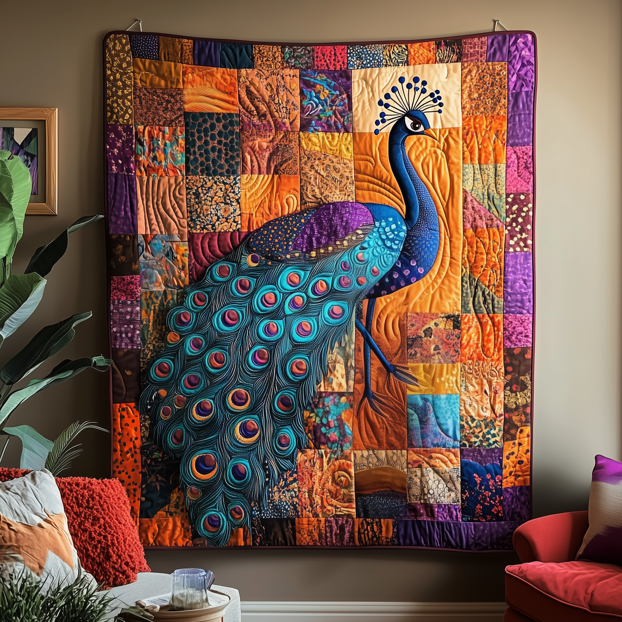 Stunning Peacock Quilted Blanket Throw Blankets For Couch Peacock Themed Gifts Stunning Peacock Quilted Blanket Throw Blankets For Couch Peacock Themed Gifts