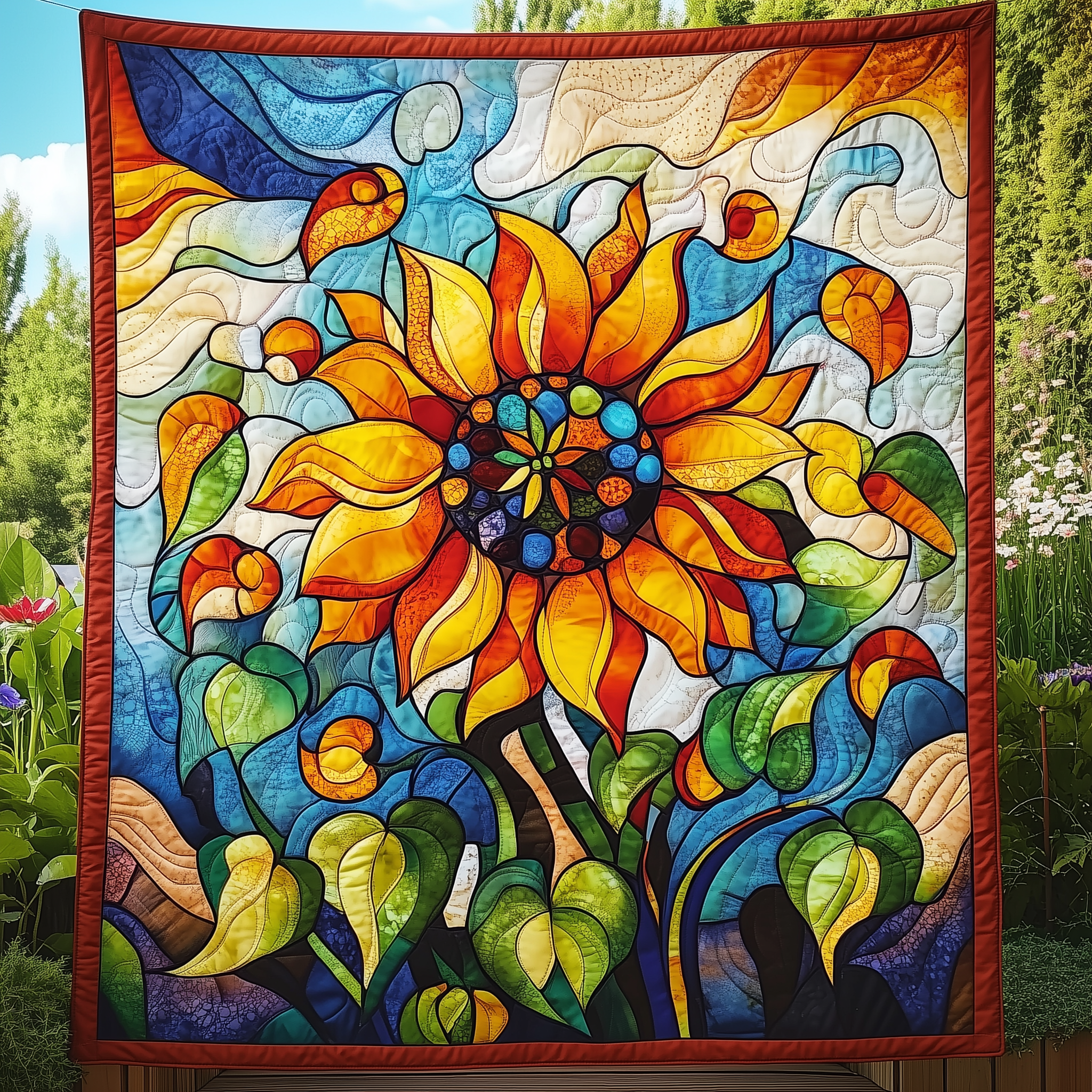 Sunflower Quilted Blanket Feel the Joy of Togetherness with Our Cozy Blanket Sunflower Quilted Blanket Feel the Joy of Togetherness with Our Cozy Blanket