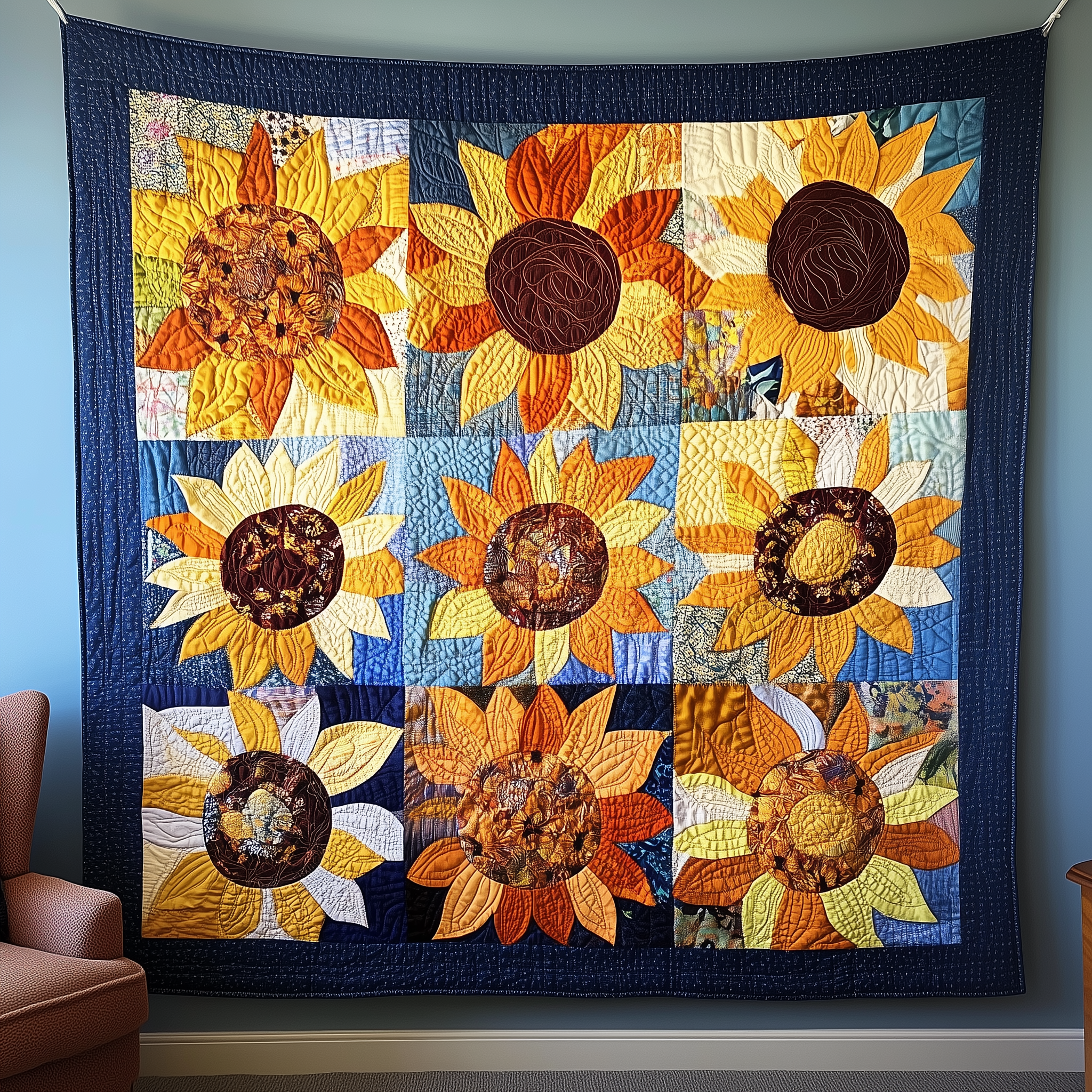 Sunflower Serenity Quilted Blanket Throw Blankets For Couch Blanket With Sunflowers Sunflower Serenity Quilted Blanket Throw Blankets For Couch Blanket With Sunflowers