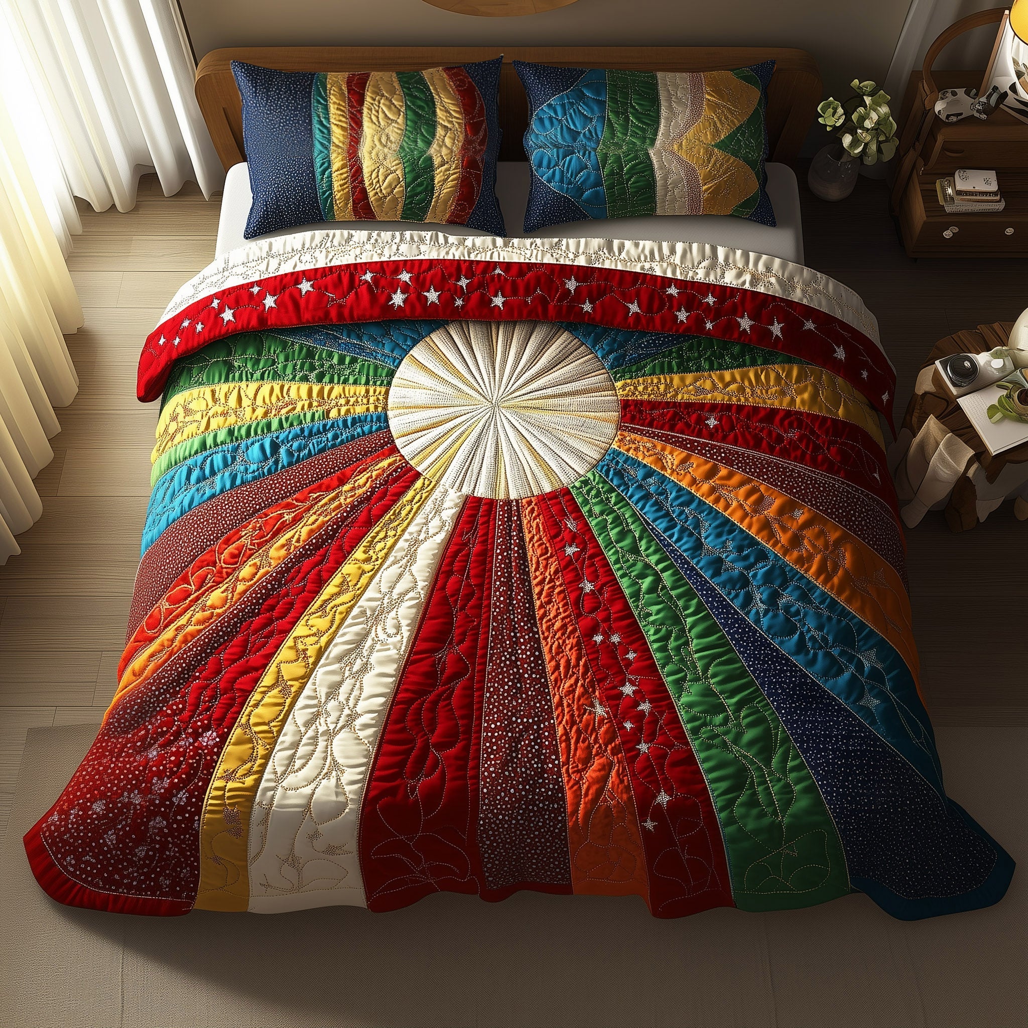 Sunshine Whisper Quilted Bedding Set Sunshine Themed Gifts Sunshine Whisper Quilted Bedding Set Sunshine Themed Gifts