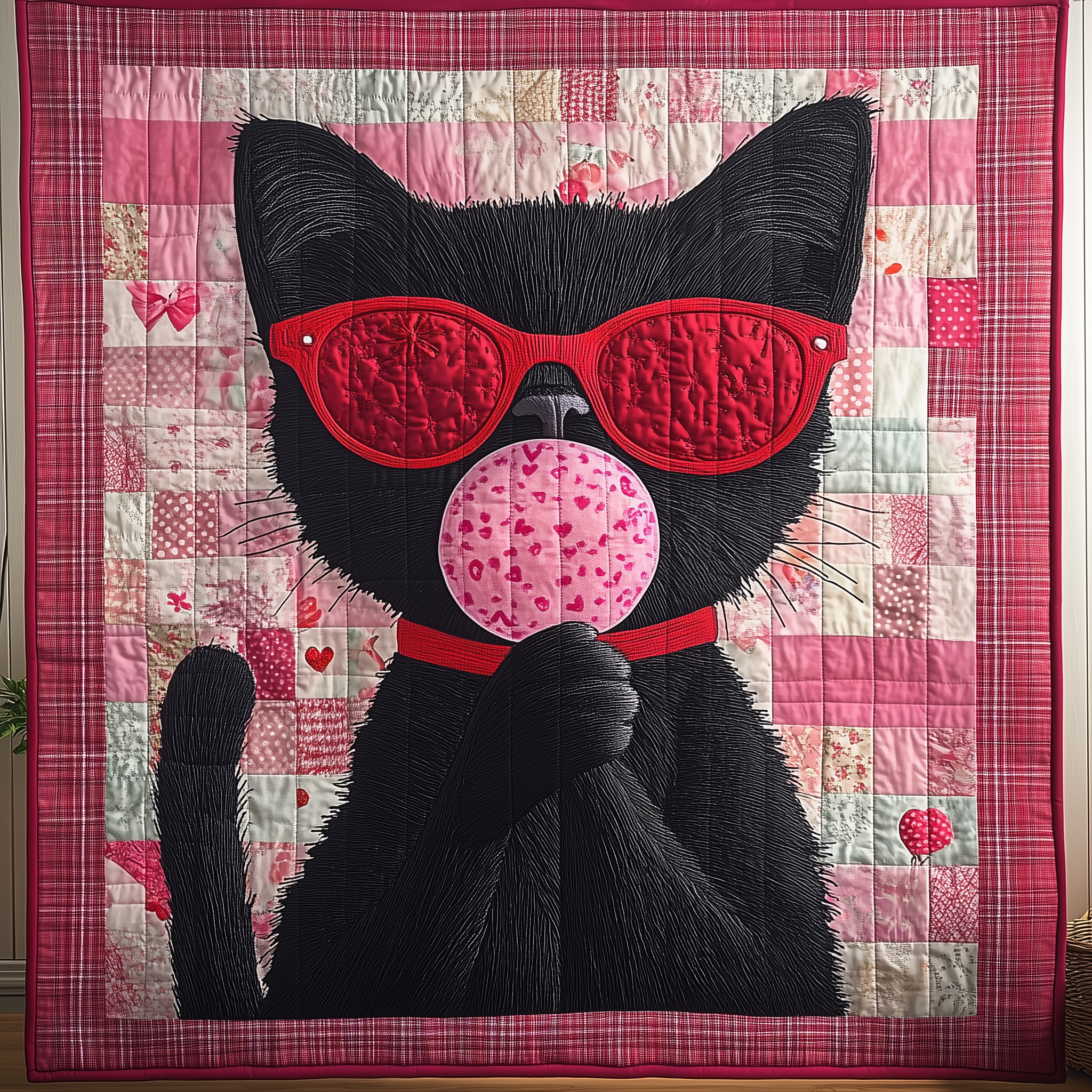 Sweet Cat Gift For Her Quilted Blanket Unique Throw Blanket Item Merch Present Ideas For Cat Lovers Sweet Cat Gift For Her Quilted Blanket Unique Throw Blanket Item Merch Present Ideas For Cat Lovers