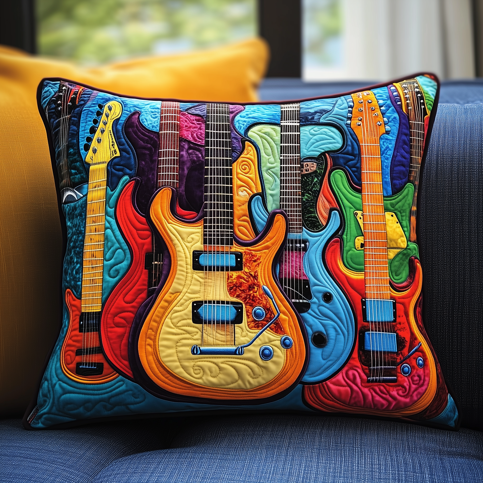 Swirl Guitar Quilted Pillow Case A Peaceful Night Awaits with the Perfect Pillow Case Swirl Guitar Quilted Pillow Case A Peaceful Night Awaits with the Perfect Pillow Case