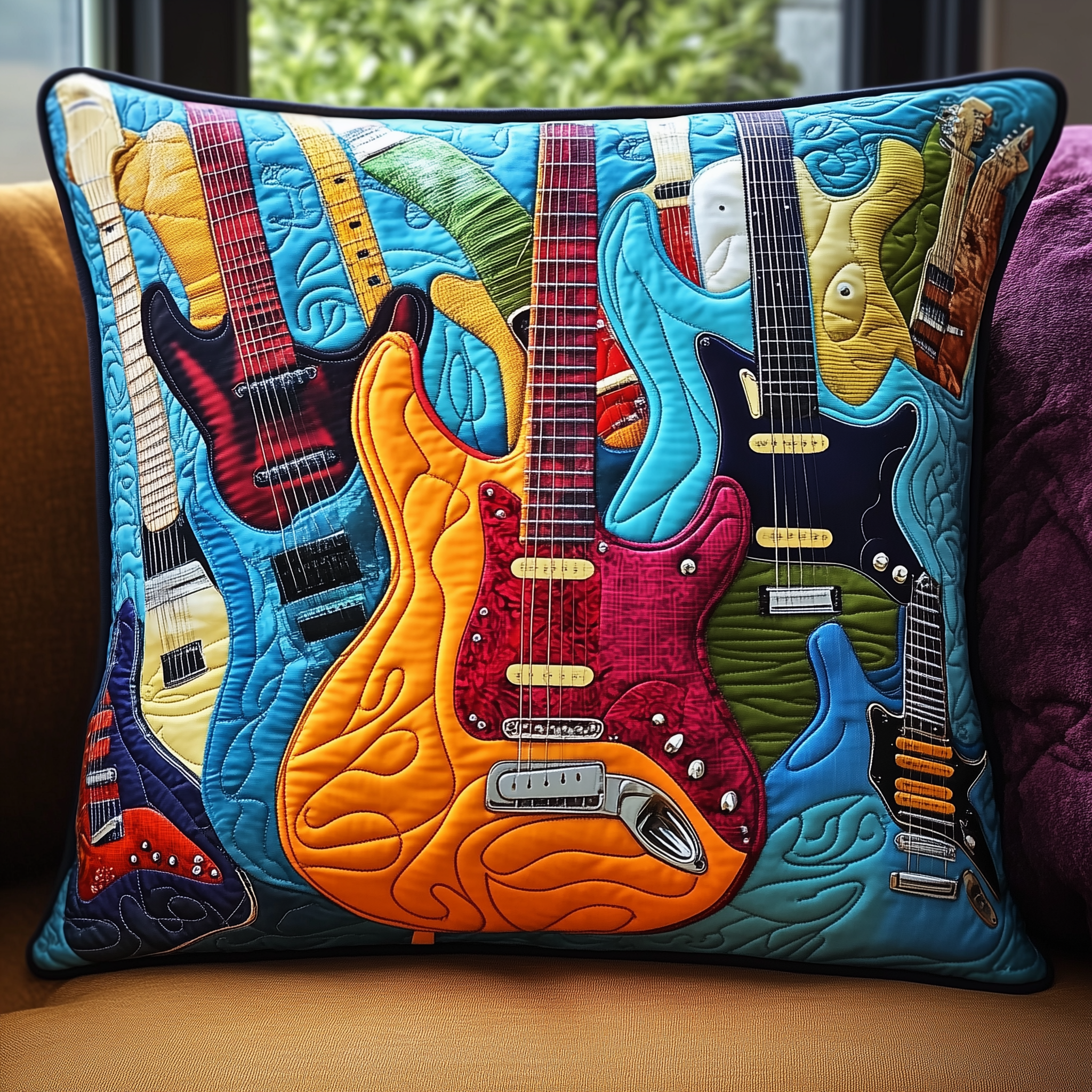 Swirl Guitar Quilted Pillow Case Innovative Pillow Cases for a Better Night's Sleep Swirl Guitar Quilted Pillow Case Innovative Pillow Cases for a Better Night's Sleep