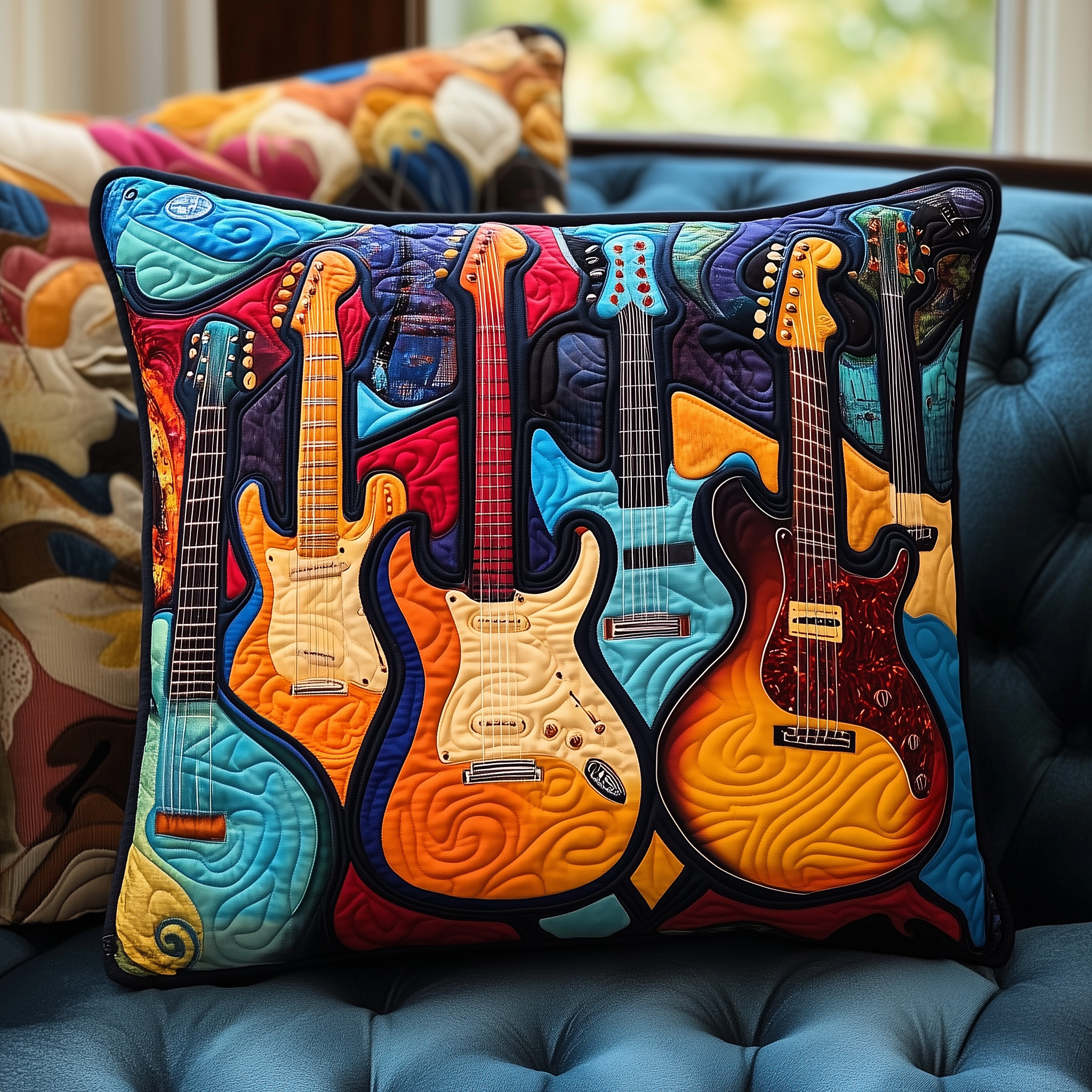 Swirl Guitar Quilted Pillow Case Relaxation Starts with a Pillow Case That Feels Right Swirl Guitar Quilted Pillow Case Relaxation Starts with a Pillow Case That Feels Right