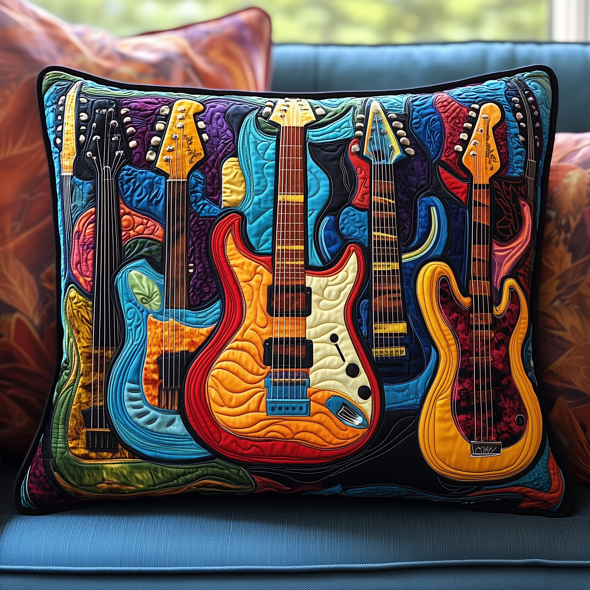 Swirl Guitar Quilted Pillow Case Simplify Your Sleep Routine with Quality Pillow Cases Swirl Guitar Quilted Pillow Case Simplify Your Sleep Routine with Quality Pillow Cases
