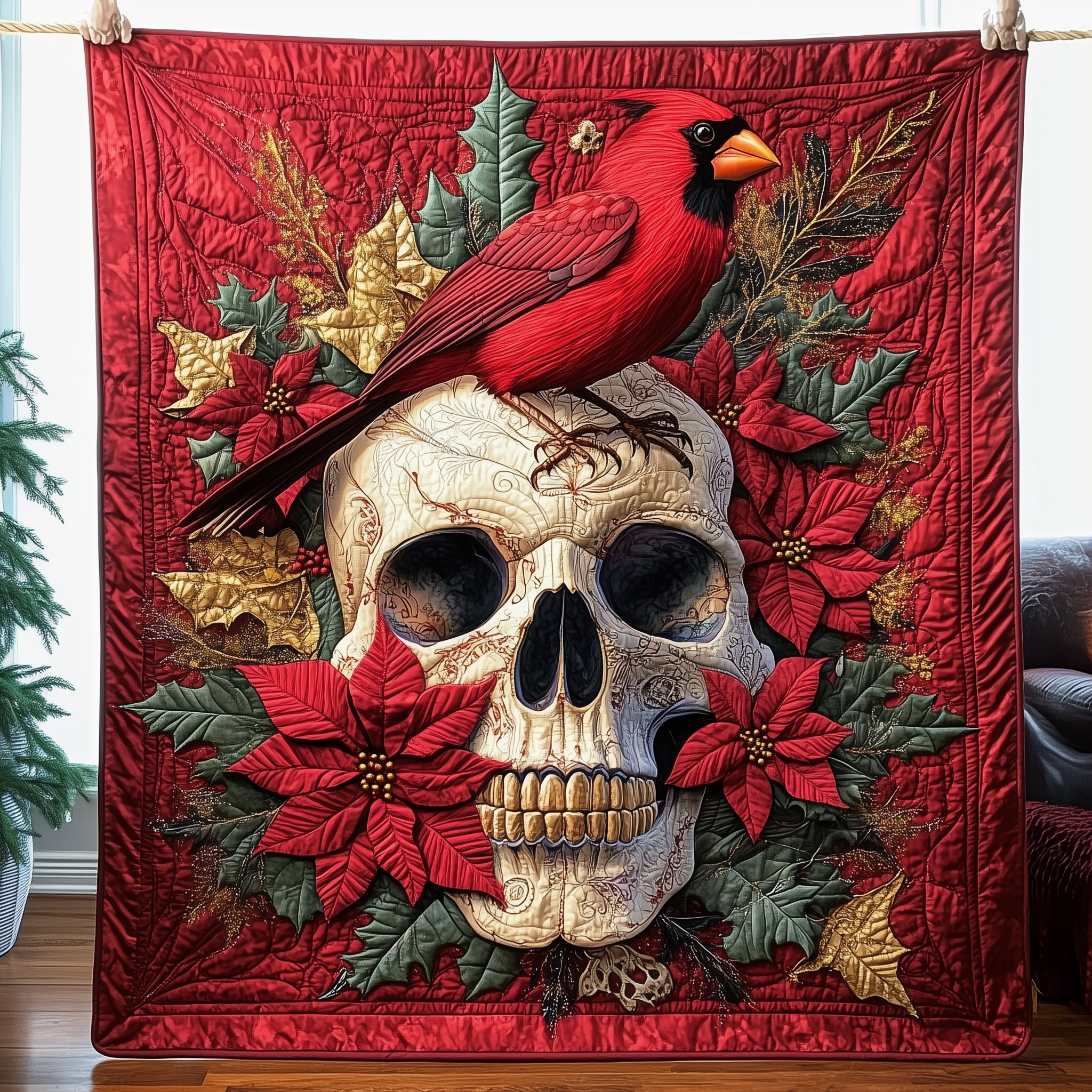 The Cardinal Requiem Quilted Blanket Throw Blankets For Couch Cardinal Gifts For Mom The Cardinal Requiem Quilted Blanket Throw Blankets For Couch Cardinal Gifts For Mom