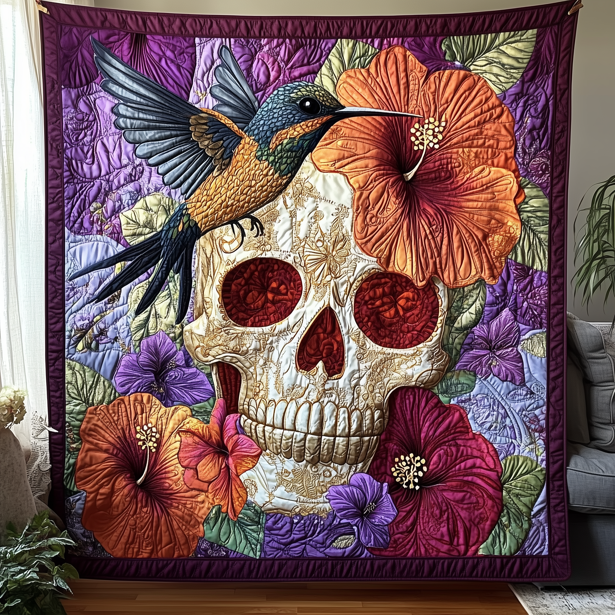 The Hummingbird Requiem Quilted Blanket Throw Blankets For Couch Hummingbird Gifts For Mom The Hummingbird Requiem Quilted Blanket Throw Blankets For Couch Hummingbird Gifts For Mom