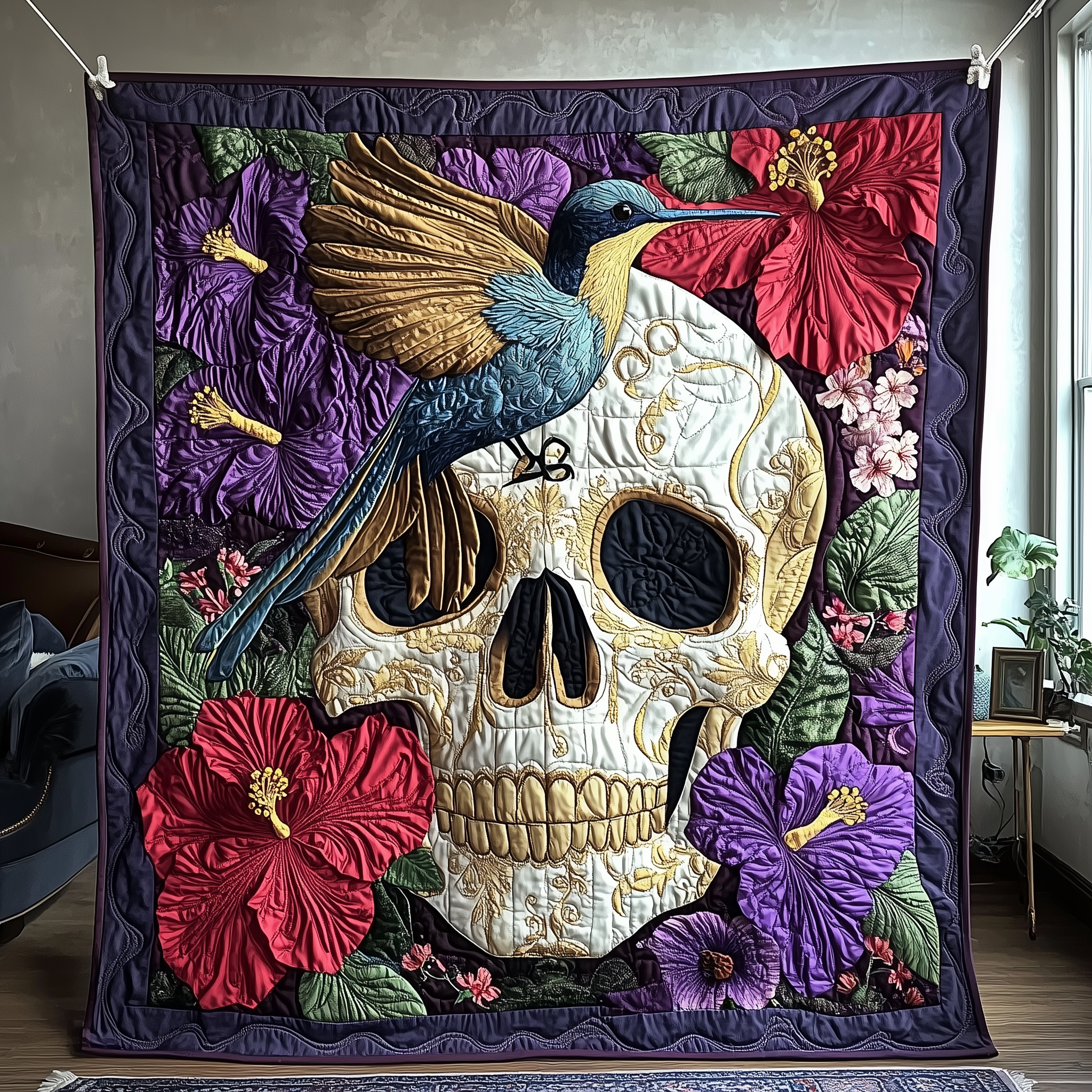 The Hummingbird Requiem Quilted Blanket Throw Blankets For Couch Hummingbird Great Gifts For Her The Hummingbird Requiem Quilted Blanket Throw Blankets For Couch Hummingbird Great Gifts For Her
