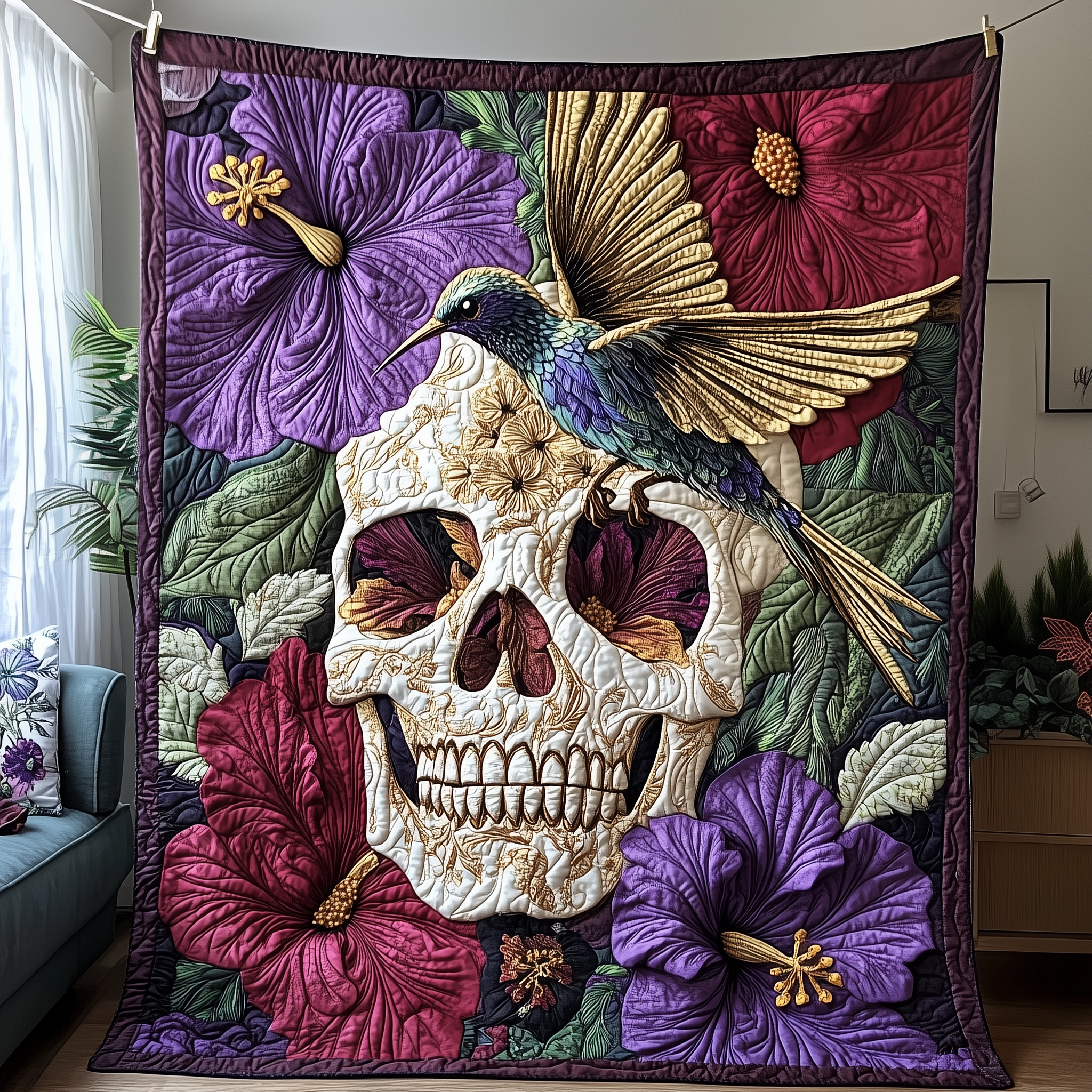 The Hummingbird Requiem Quilted Blanket Throw Blankets For Couch Hummingbird Themed Gifts The Hummingbird Requiem Quilted Blanket Throw Blankets For Couch Hummingbird Themed Gifts