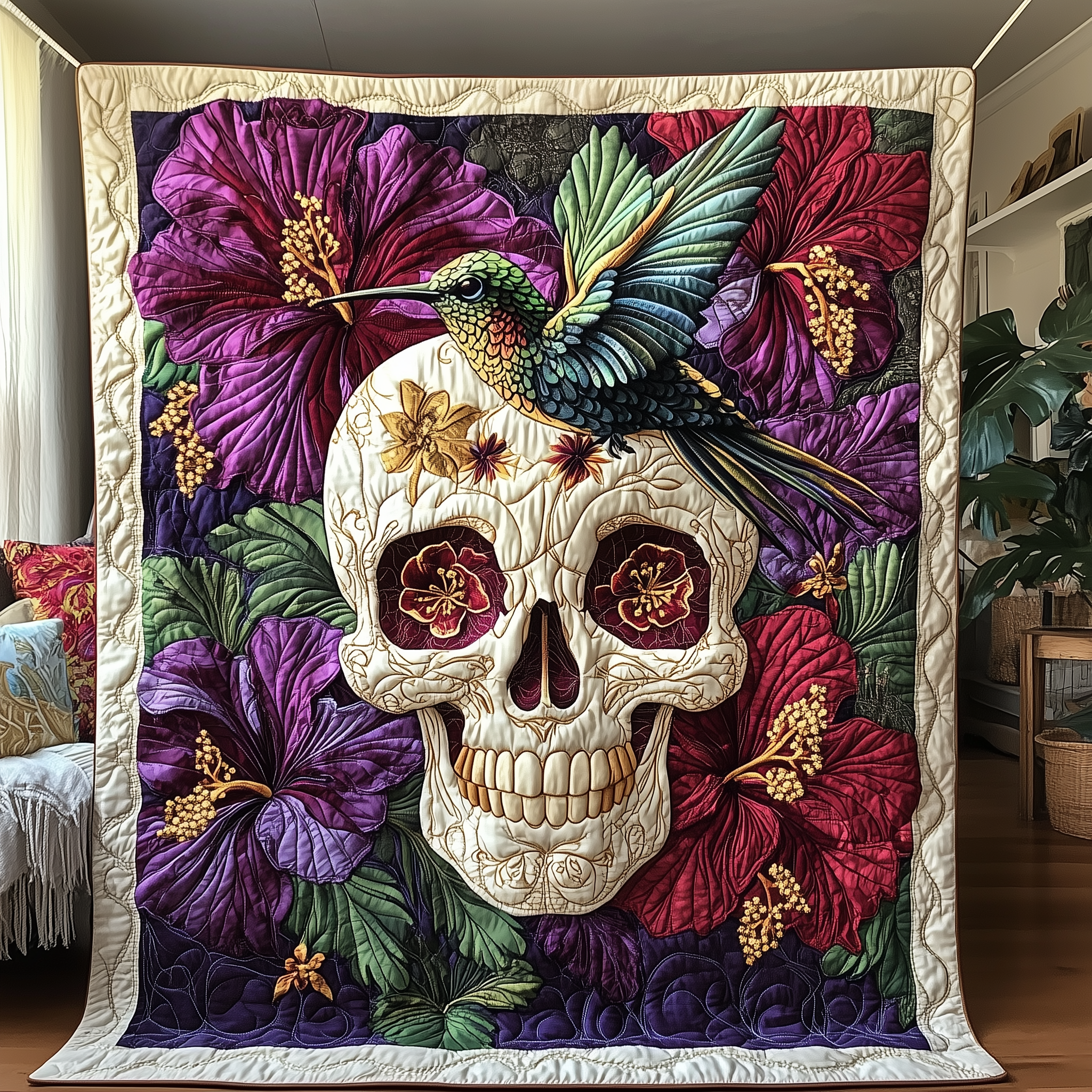 The Hummingbird Requiem Quilted Blanket Throw Blankets For Couch Unique Gifts For Hummingbird Lovers The Hummingbird Requiem Quilted Blanket Throw Blankets For Couch Unique Gifts For Hummingbird Lovers