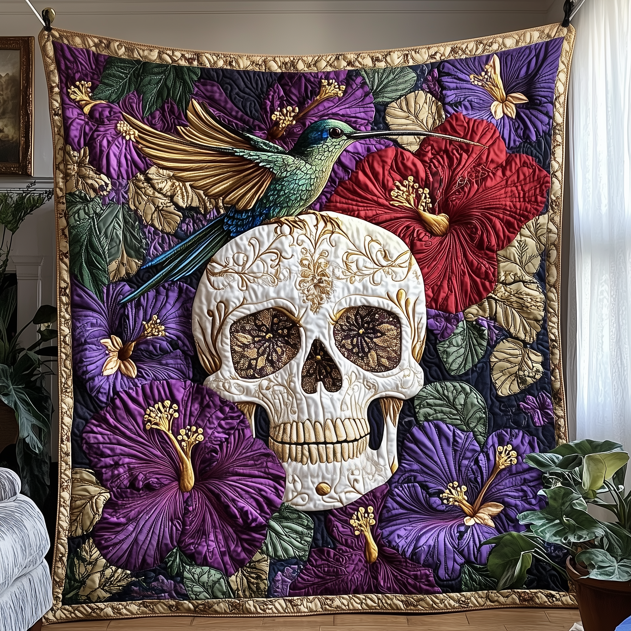 The Hummingbird Requiem Quilted Blanket Throw Blankets For Couch Unique Hummingbird Gifts The Hummingbird Requiem Quilted Blanket Throw Blankets For Couch Unique Hummingbird Gifts