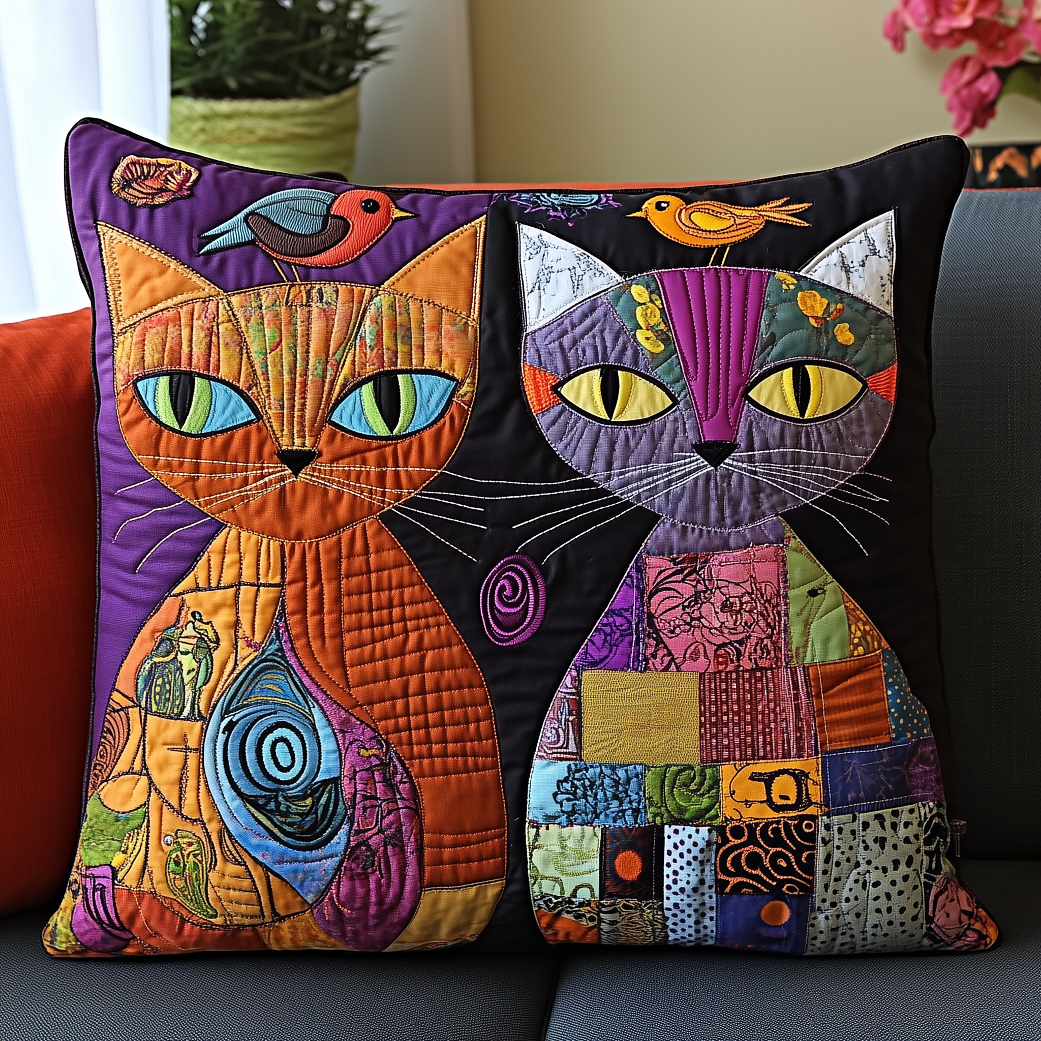 The Odd Cat Duo Quilted Pillow Case Enjoy the Serenity of Sleep with Soft Pillow Cases The Odd Cat Duo Quilted Pillow Case Enjoy the Serenity of Sleep with Soft Pillow Cases