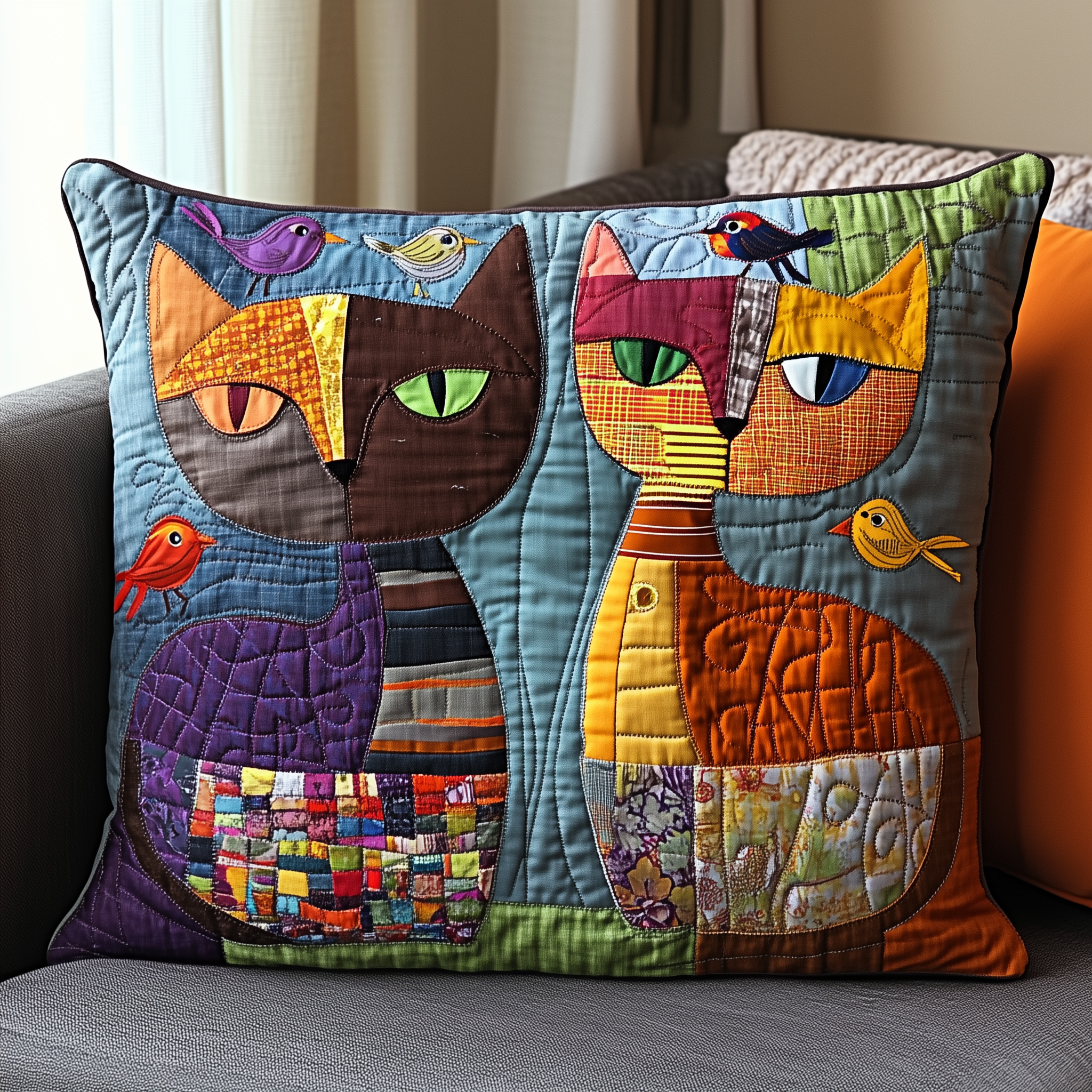 The Odd Cat Duo Quilted Pillow Case Feel Calm and Cozy with Pillow Cases That Care The Odd Cat Duo Quilted Pillow Case Feel Calm and Cozy with Pillow Cases That Care