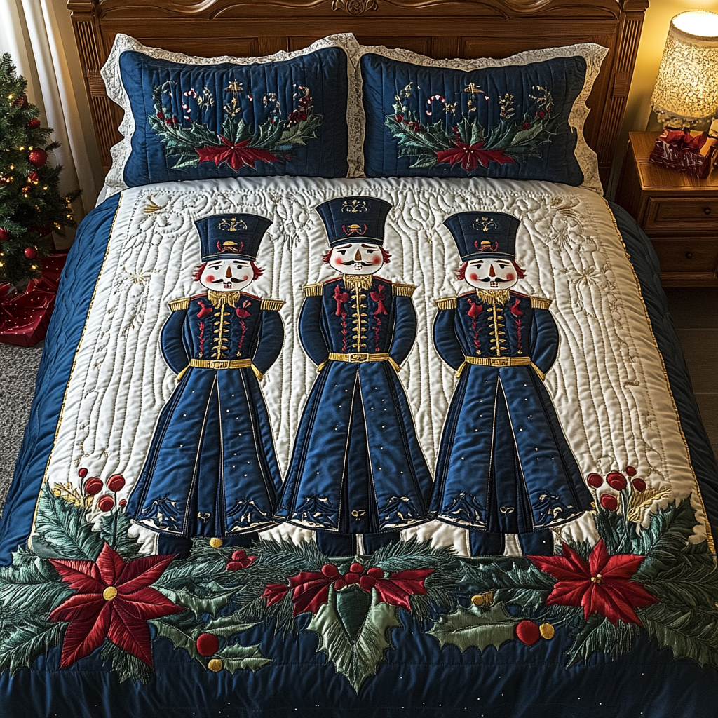The Regal Nutcracker Touch Quilted Bedding Set Nutcracker Christmas Gifts The Regal Nutcracker Touch Quilted Bedding Set Nutcracker Christmas Gifts