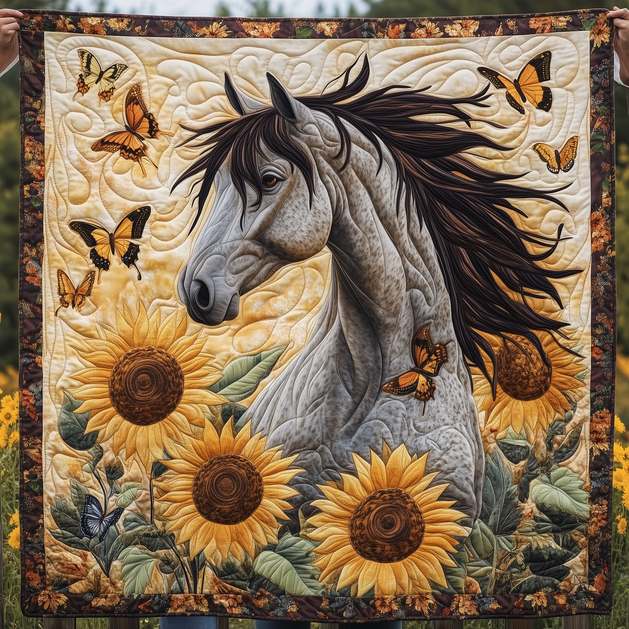 The Strong and Brave Horse Quilted Blanket Throw Blankets For Couch Cool Gifts For Horse Lovers The Strong and Brave Horse Quilted Blanket Throw Blankets For Couch Cool Gifts For Horse Lovers