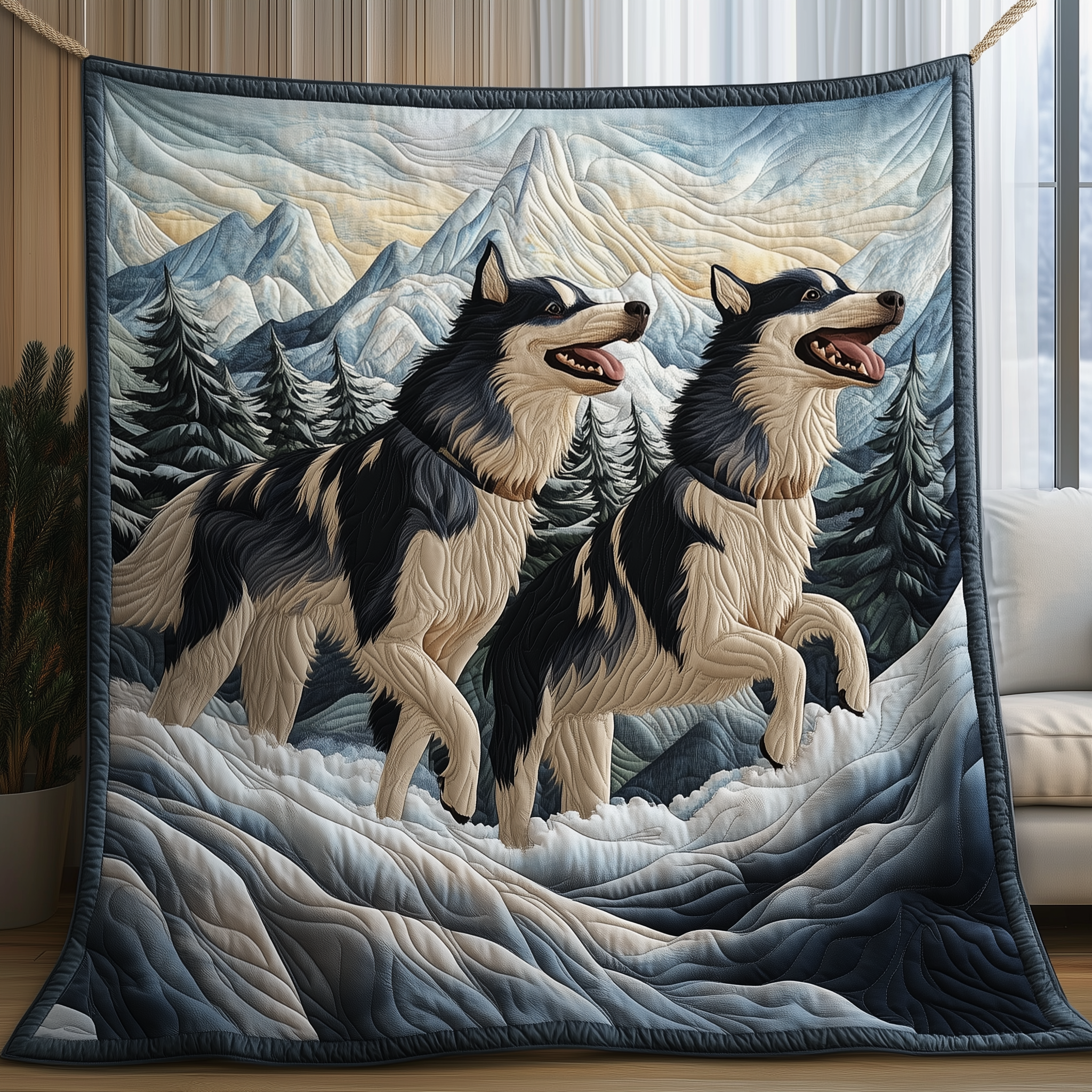 The Winter Sentinel Quilted Blanket Nice Throw Blankets Daughter Present Ideas The Winter Sentinel Quilted Blanket Nice Throw Blankets Daughter Present Ideas