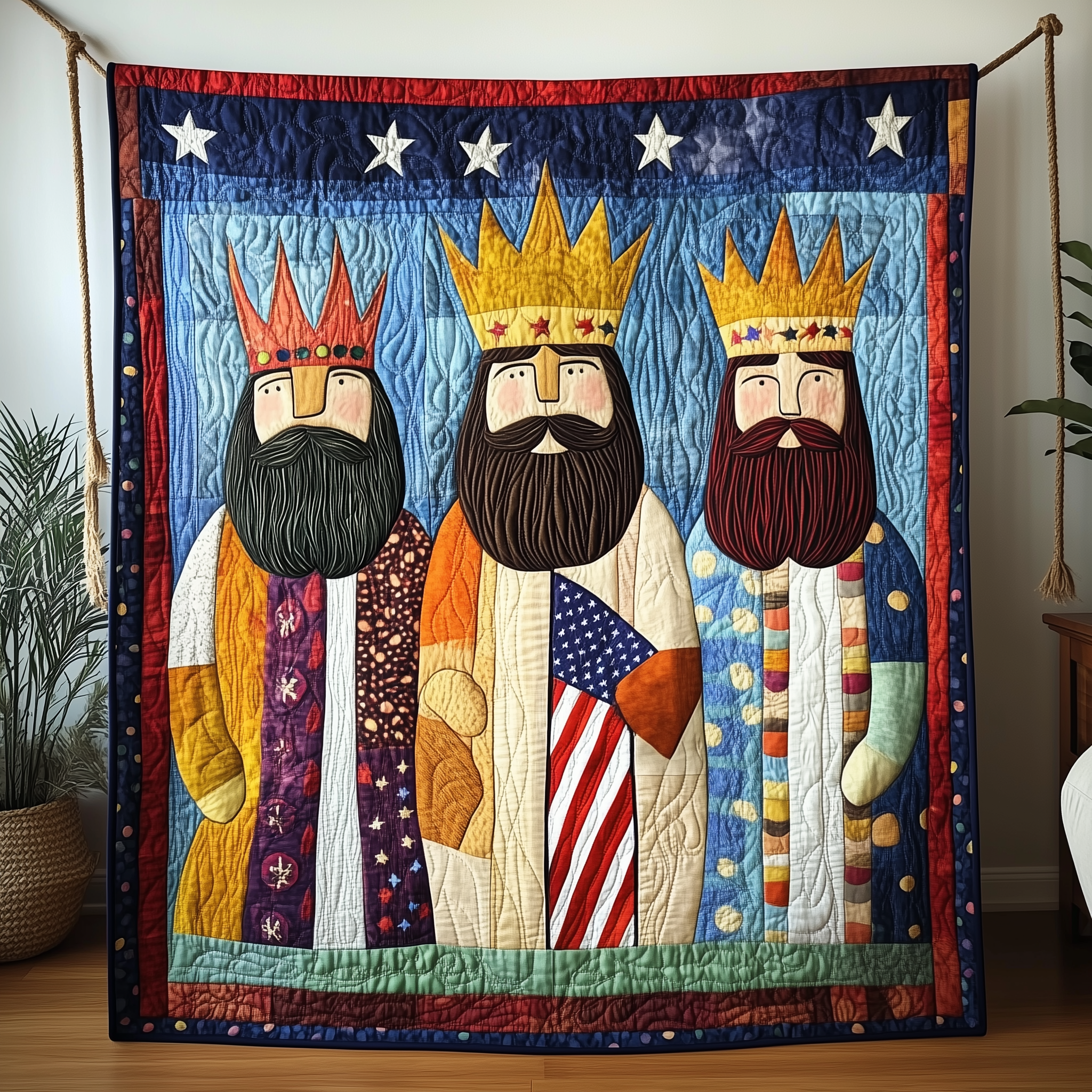 Three Kings Wise Men Quilted Blanket Feel Comfortable Indoors and Out with Our Multi-Use Blanket Three Kings Wise Men Quilted Blanket Feel Comfortable Indoors and Out with Our Multi-Use Blanket
