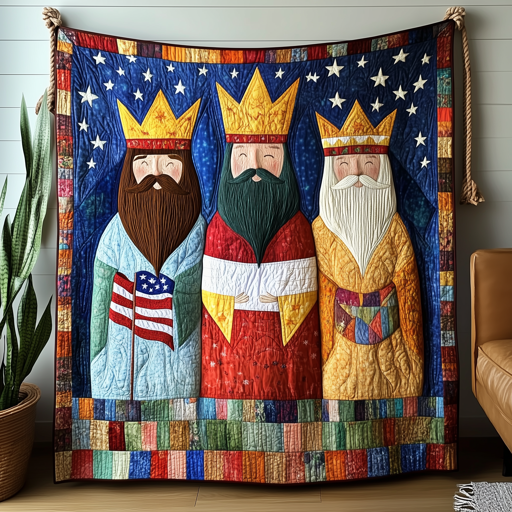 Three Kings Wise Men Quilted Blanket Perfect for All Seasons: A Blanket You'll Always Need Three Kings Wise Men Quilted Blanket Perfect for All Seasons: A Blanket You'll Always Need
