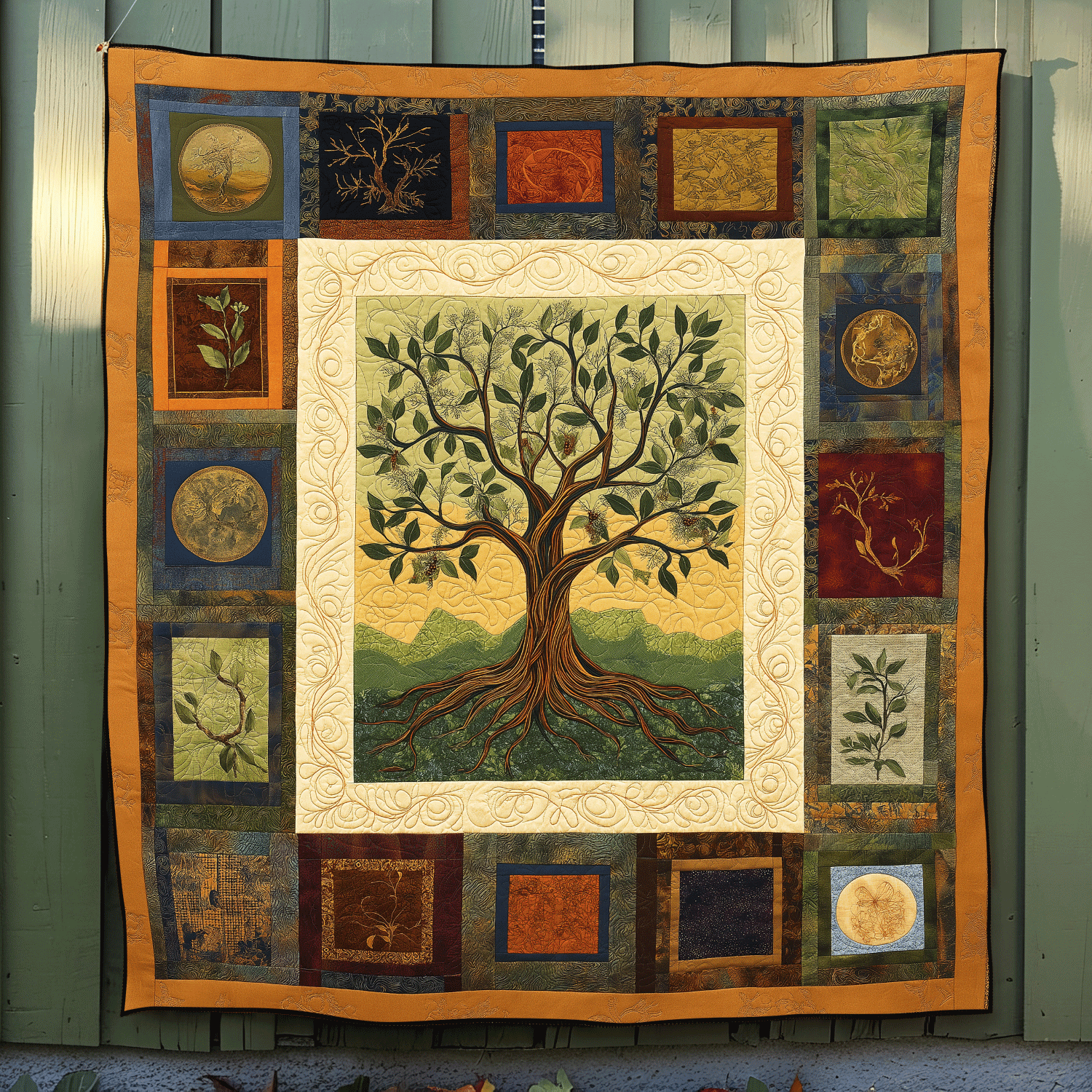 Timeless Tree Quilted Blanket Tree Of Life Memorial Gift Timeless Tree Quilted Blanket Tree Of Life Memorial Gift