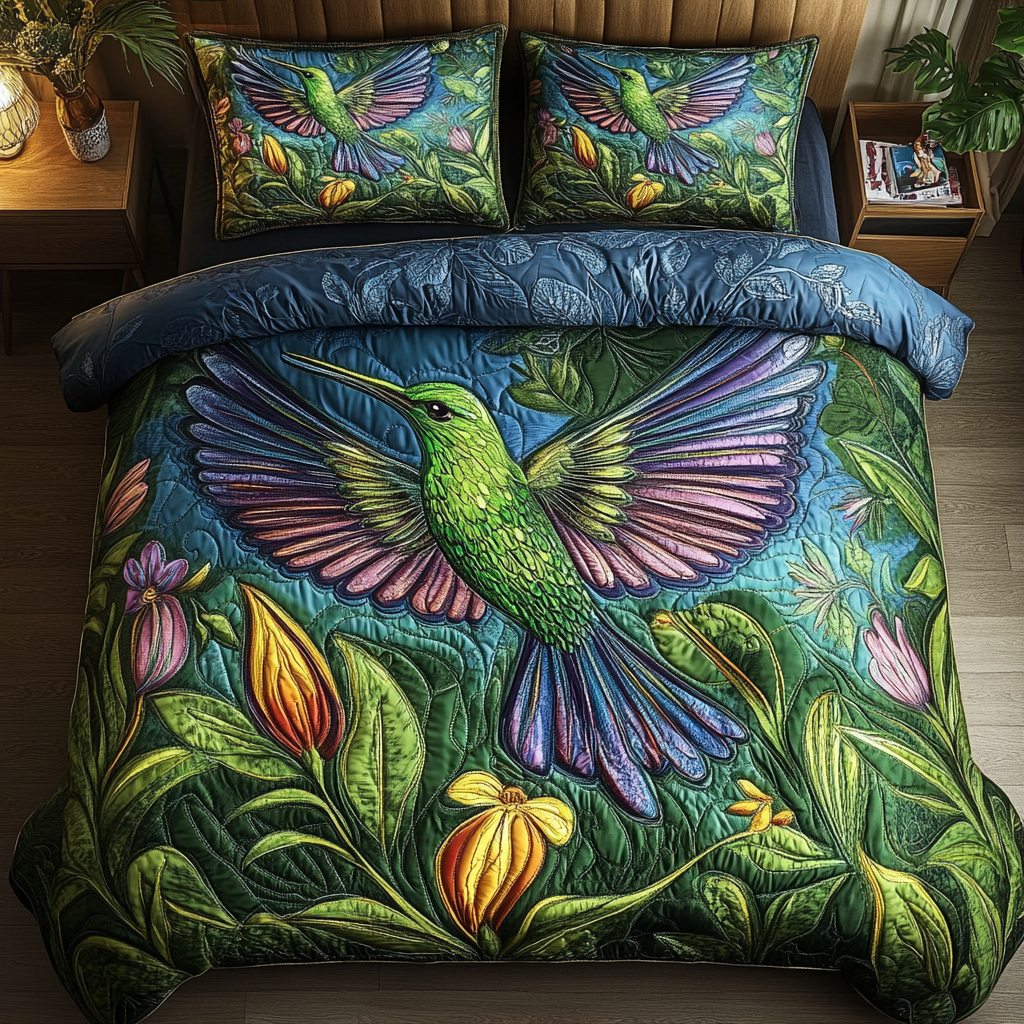 Tiny Jewel Quilted Bedding Set Unique Hummingbird Gifts Tiny Jewel Quilted Bedding Set Unique Hummingbird Gifts