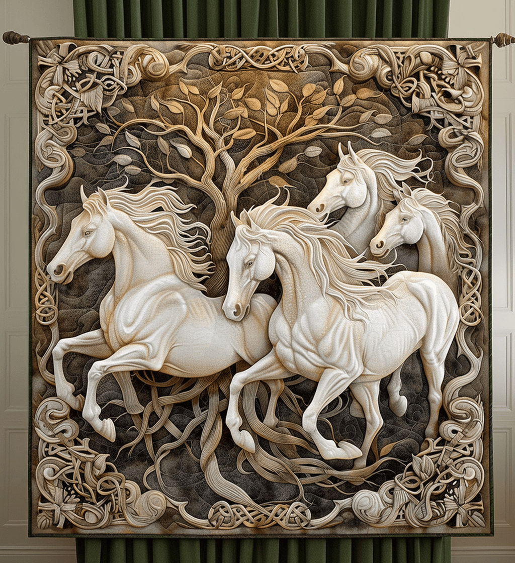 Tranquil Gallop Quilted Blanket Cool Gifts For Horse Lovers Tranquil Gallop Quilted Blanket Cool Gifts For Horse Lovers
