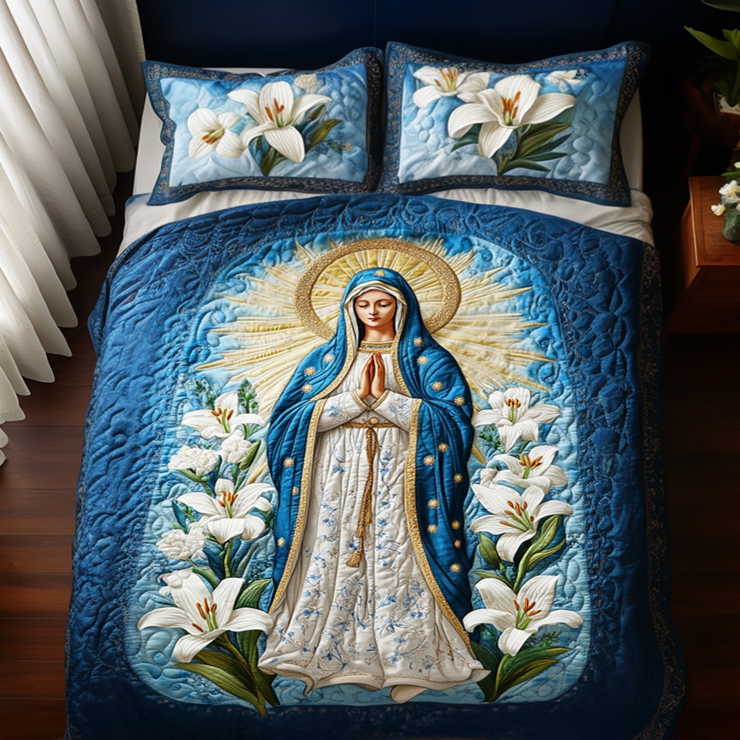 Tranquil Guardian Quilted Bedding Set Christmas Gifts For Wife Tranquil Guardian Quilted Bedding Set Christmas Gifts For Wife