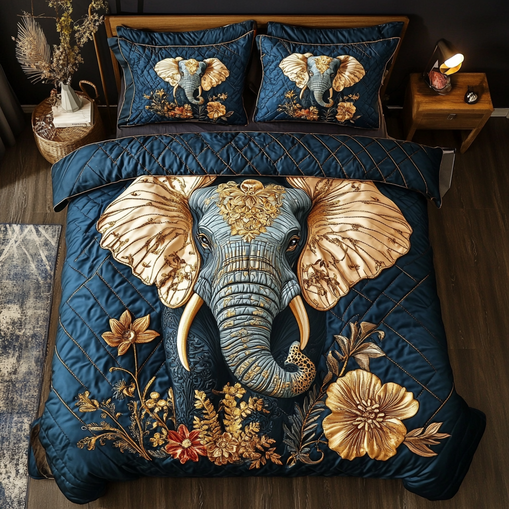Tranquil Tusk Quilted Bedding Set Best White Elephant Gifts 2024 Tranquil Tusk Quilted Bedding Set Best White Elephant Gifts 2024